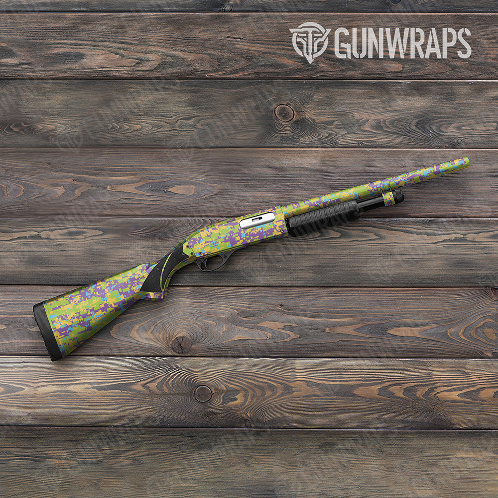 Shotgun Digital Carnival Camo Gun Skin Vinyl Wrap