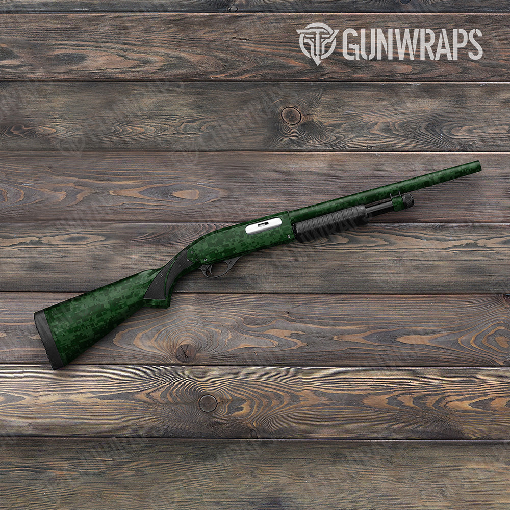 Shotgun Digital Elite Green Camo Gun Skin Vinyl Wrap