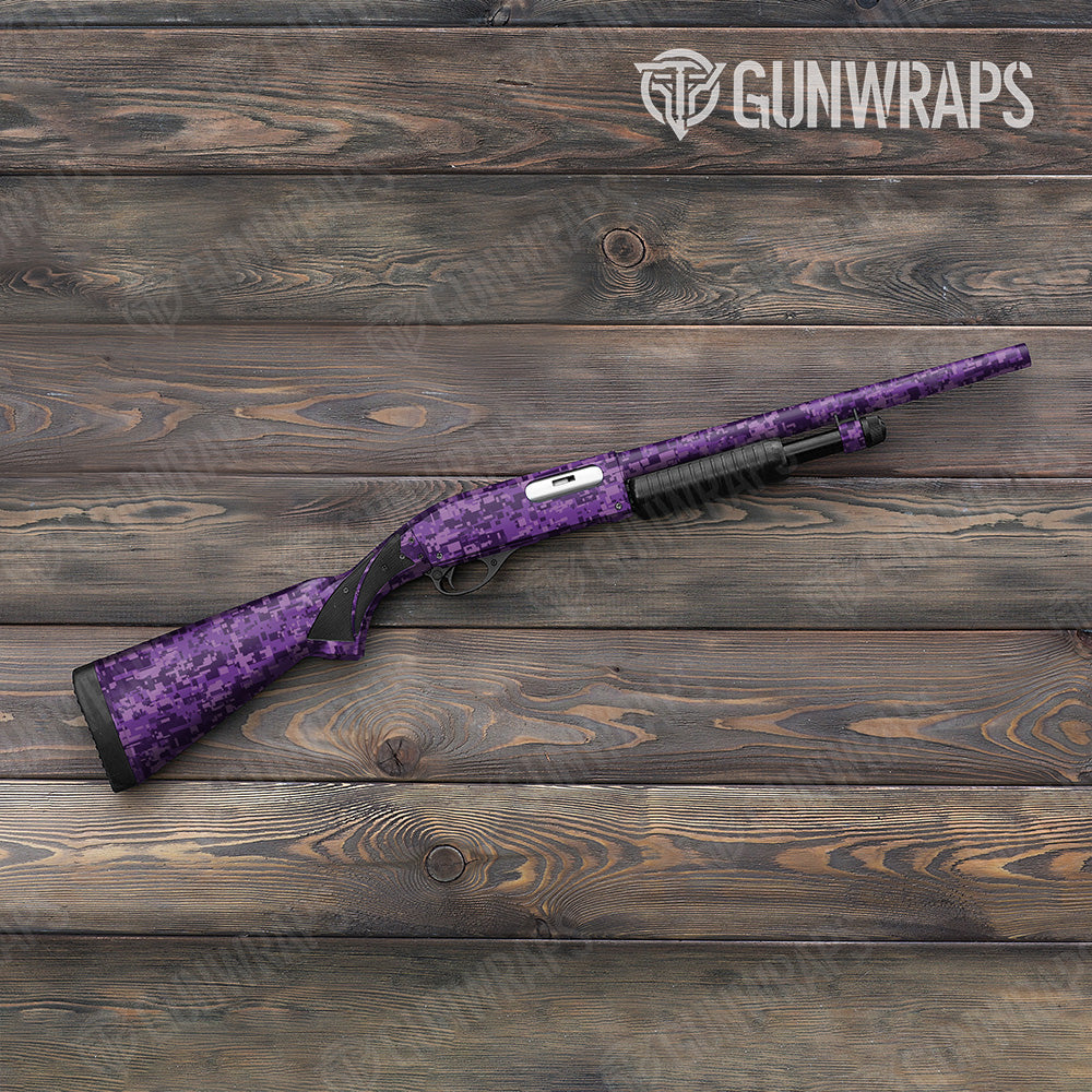 Shotgun Digital Elite Purple Camo Gun Skin Vinyl Wrap