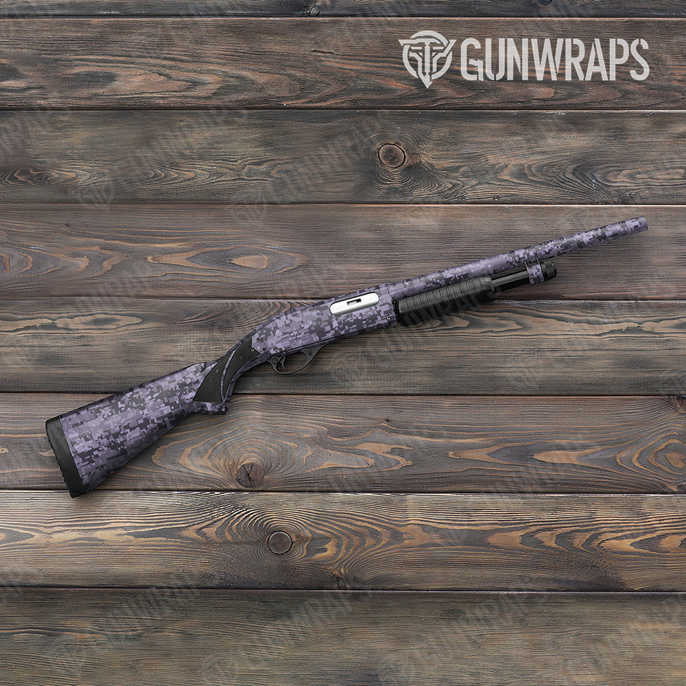 Shotgun Digital Lilac Camo Gun Skin Vinyl Wrap