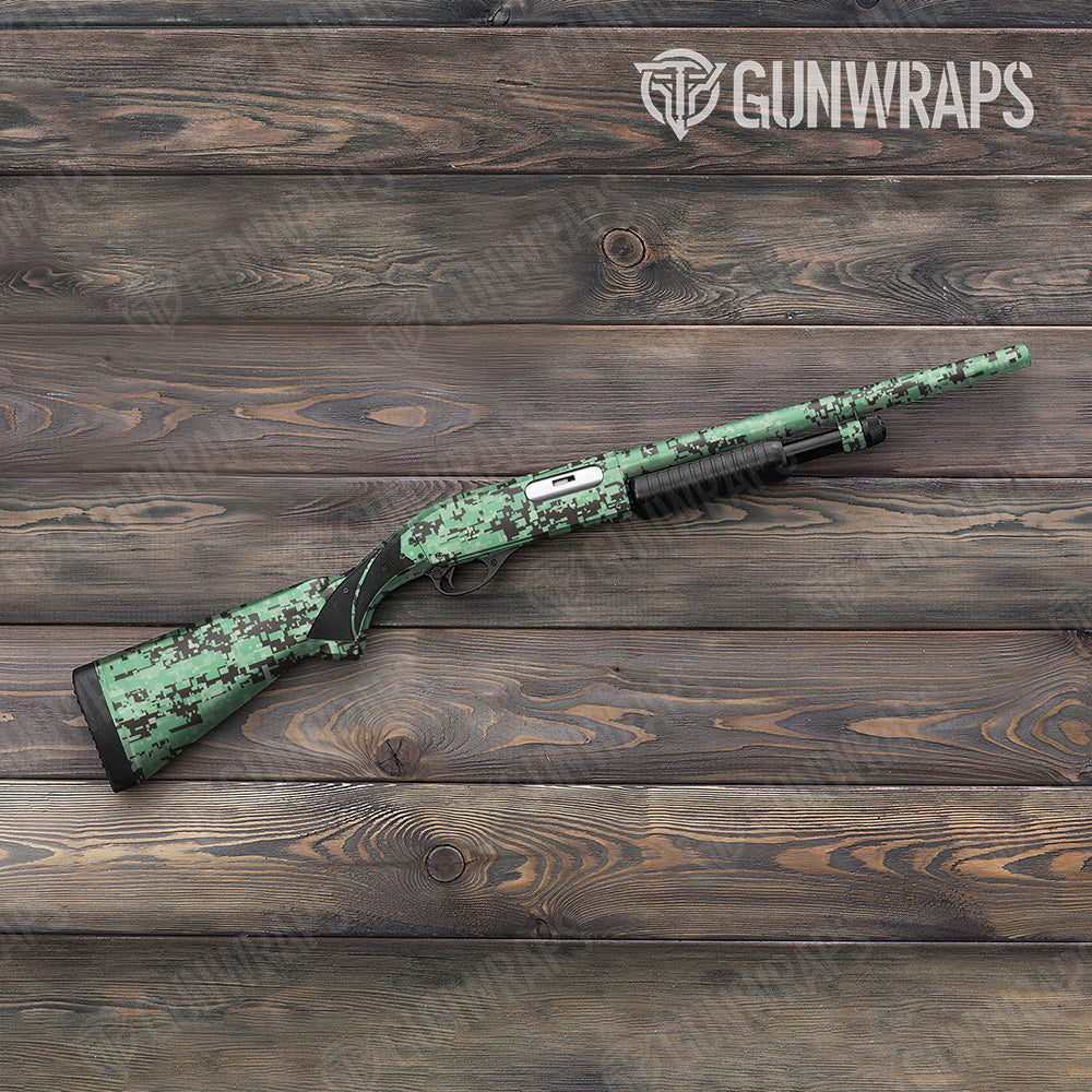 Shotgun Digital Mint Chocolate Chip Camo Gun Skin Vinyl Wrap