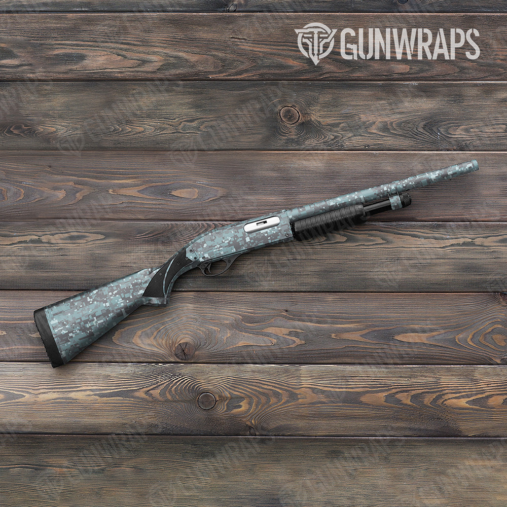 Shotgun Digital Overcast Camo Gun Skin Vinyl Wrap