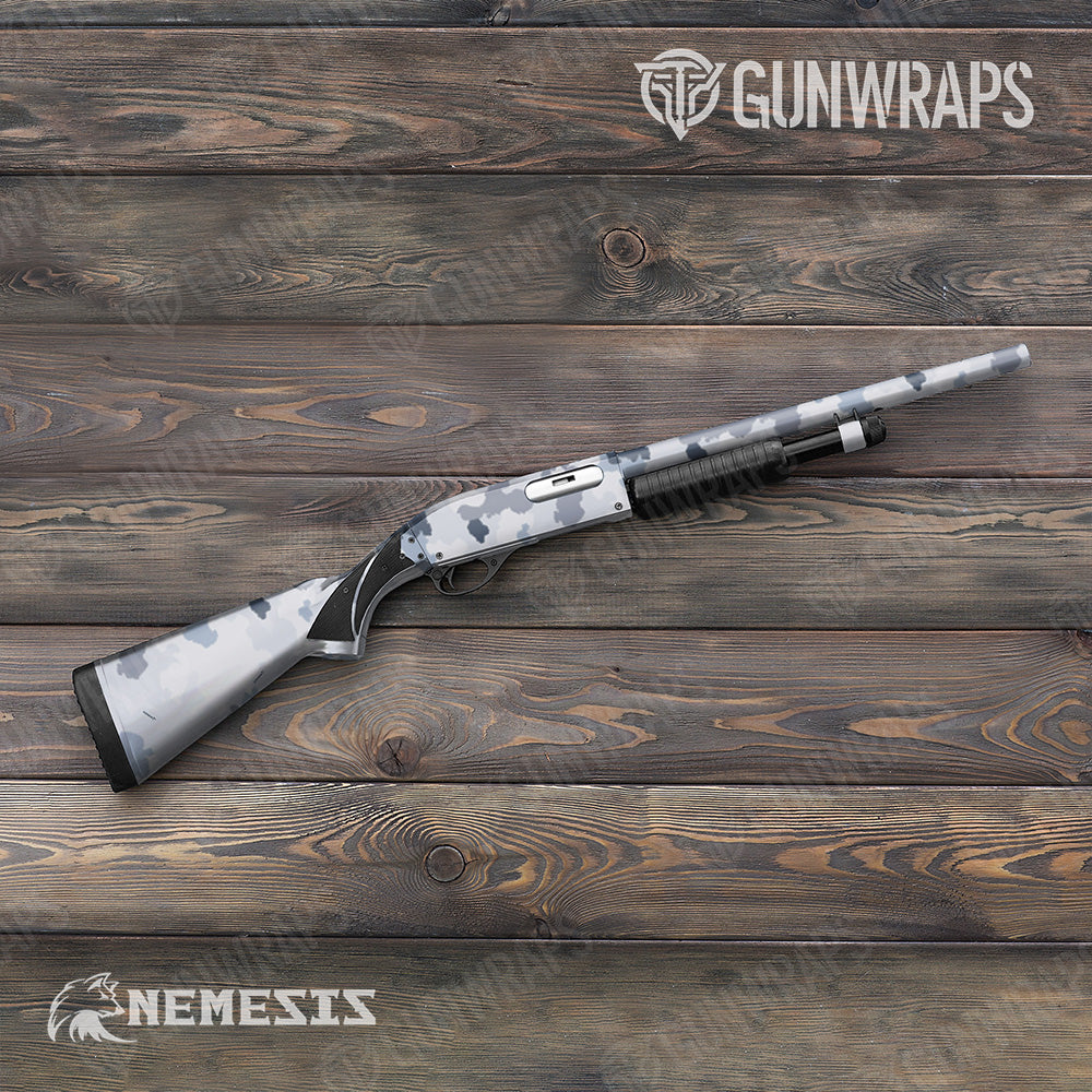 Shotgun Nemesis Snow Tundra Camo Gun Skin Vinyl Wrap