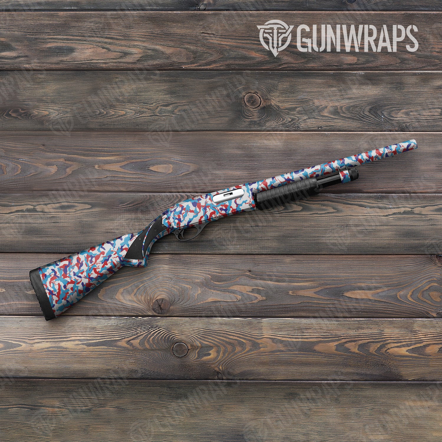 Shotgun Ragged M Series Camo Gun Skin Vinyl Wrap