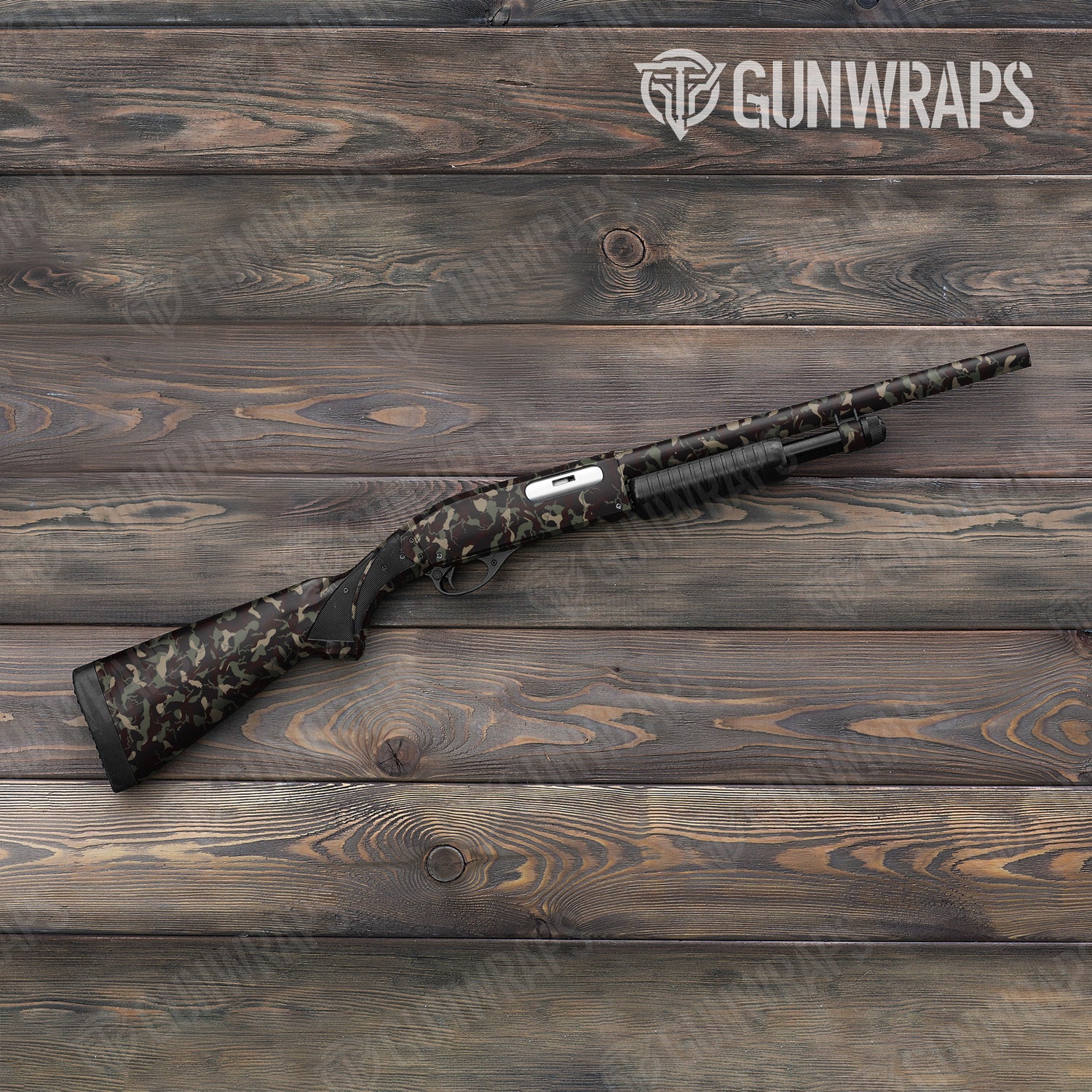 Shotgun Ragged Militant Blood Camo Gun Skin Vinyl Wrap