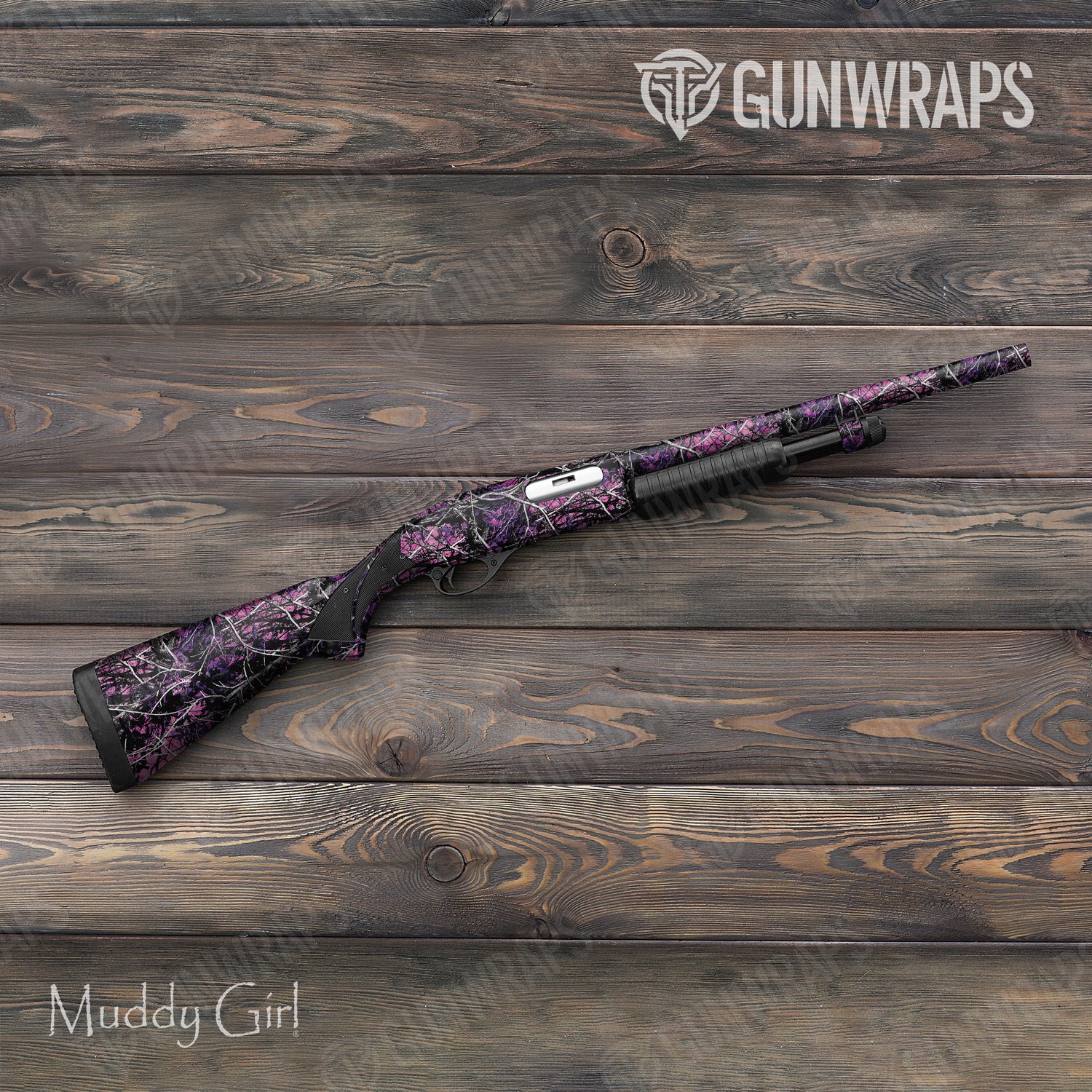 Shotgun Muddy Girl Original Camo Gun Skin Vinyl Wrap