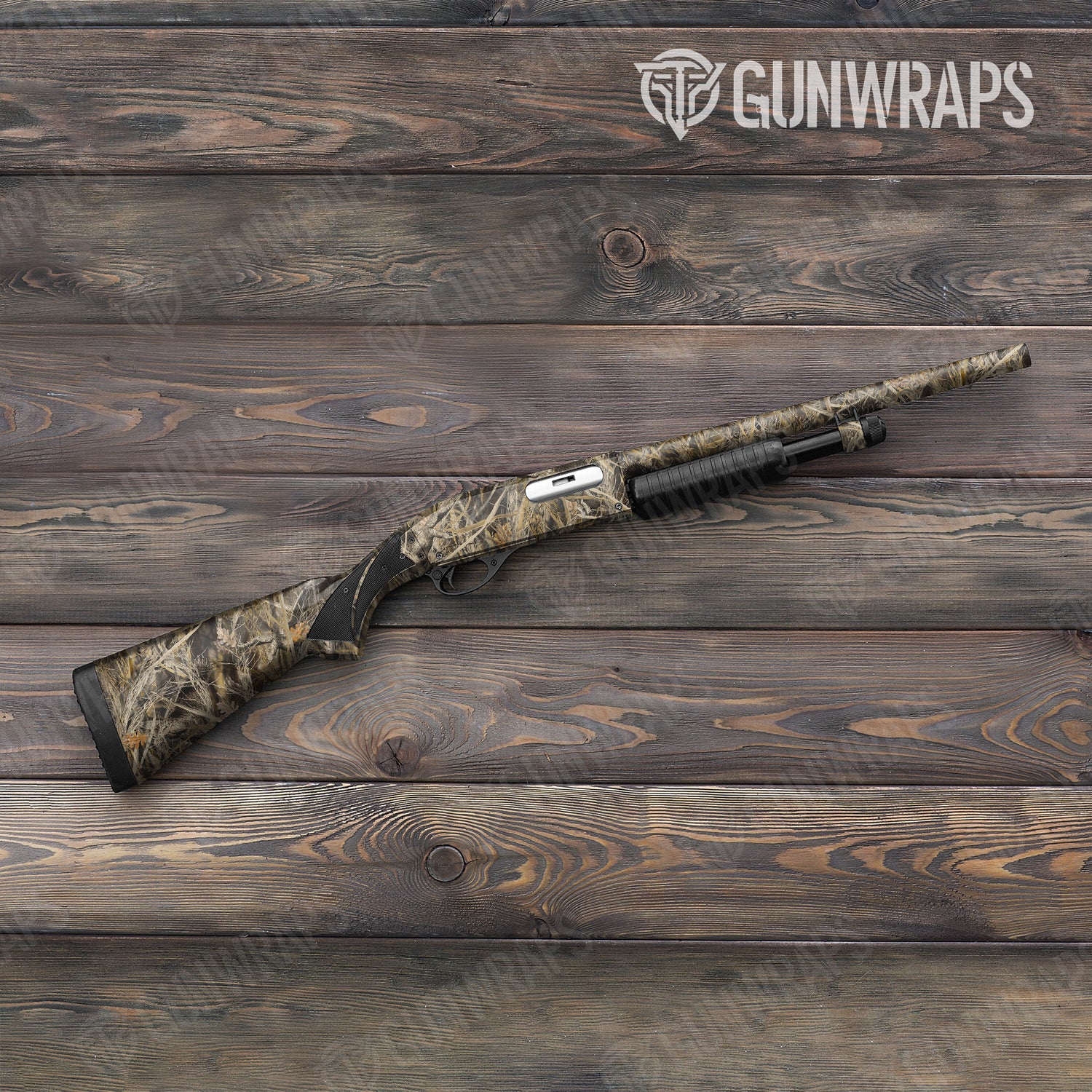 Shotgun Nature Dry Grassland Duck Camo Gun Skin Vinyl Wrap