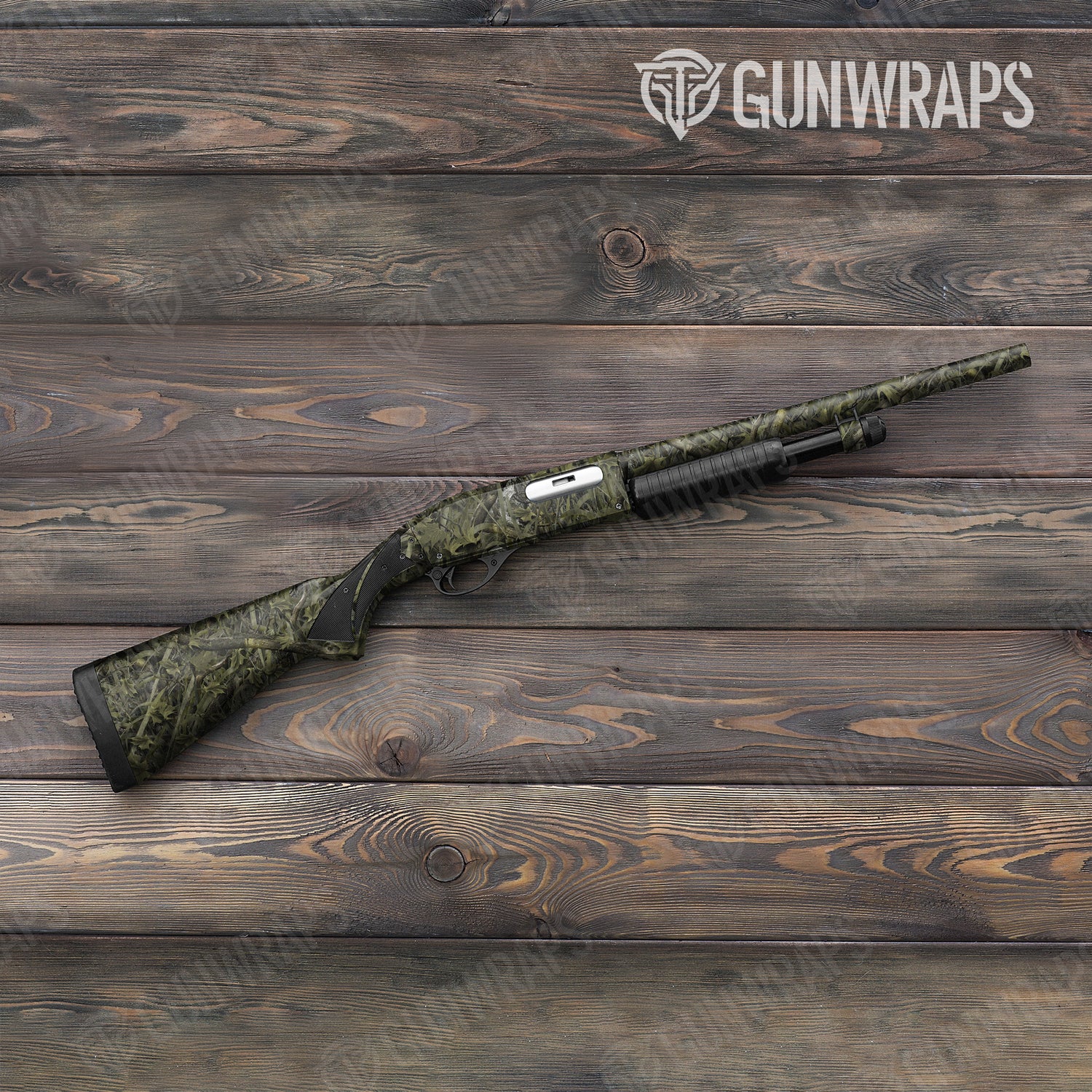 Shotgun Nature Marshland Camo Gun Skin Vinyl Wrap