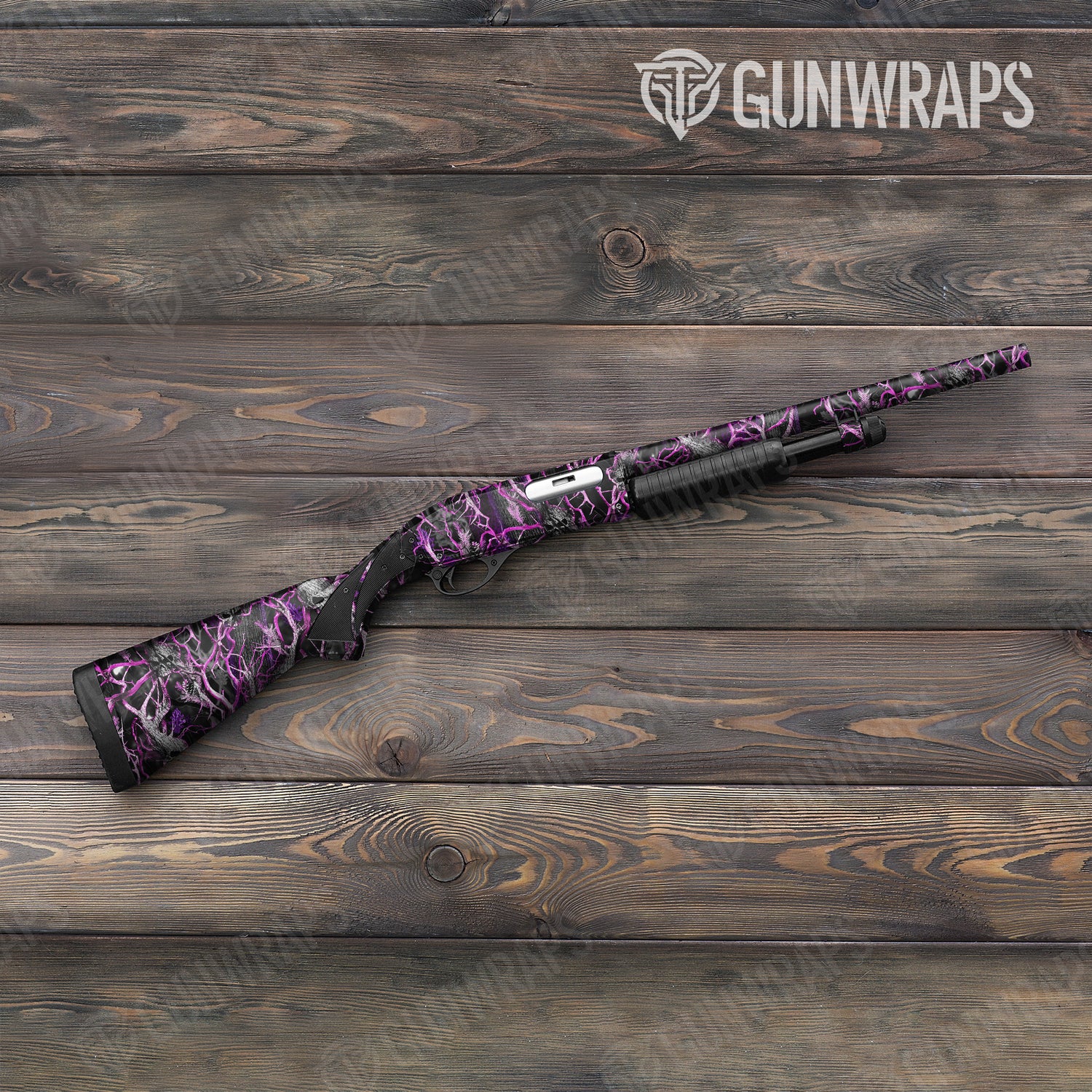 Shotgun Nature Pink Voodoo Camo Gun Skin Vinyl Wrap