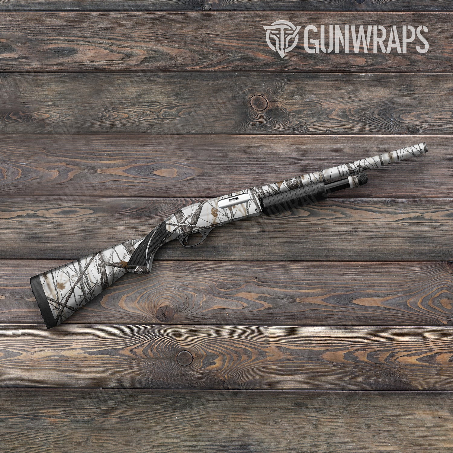 Shotgun Nature Snowstorm Camo Gun Skin Vinyl Wrap