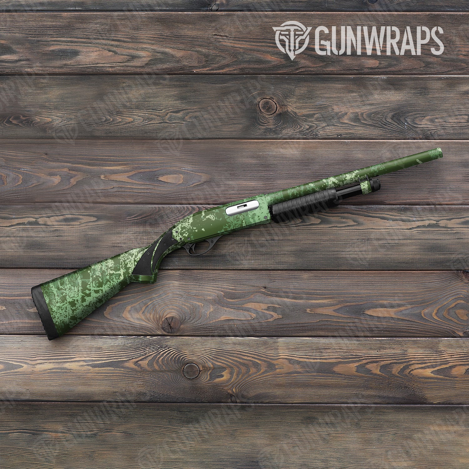 Shotgun Pasted Pistachio Camo Gun Skin Vinyl Wrap