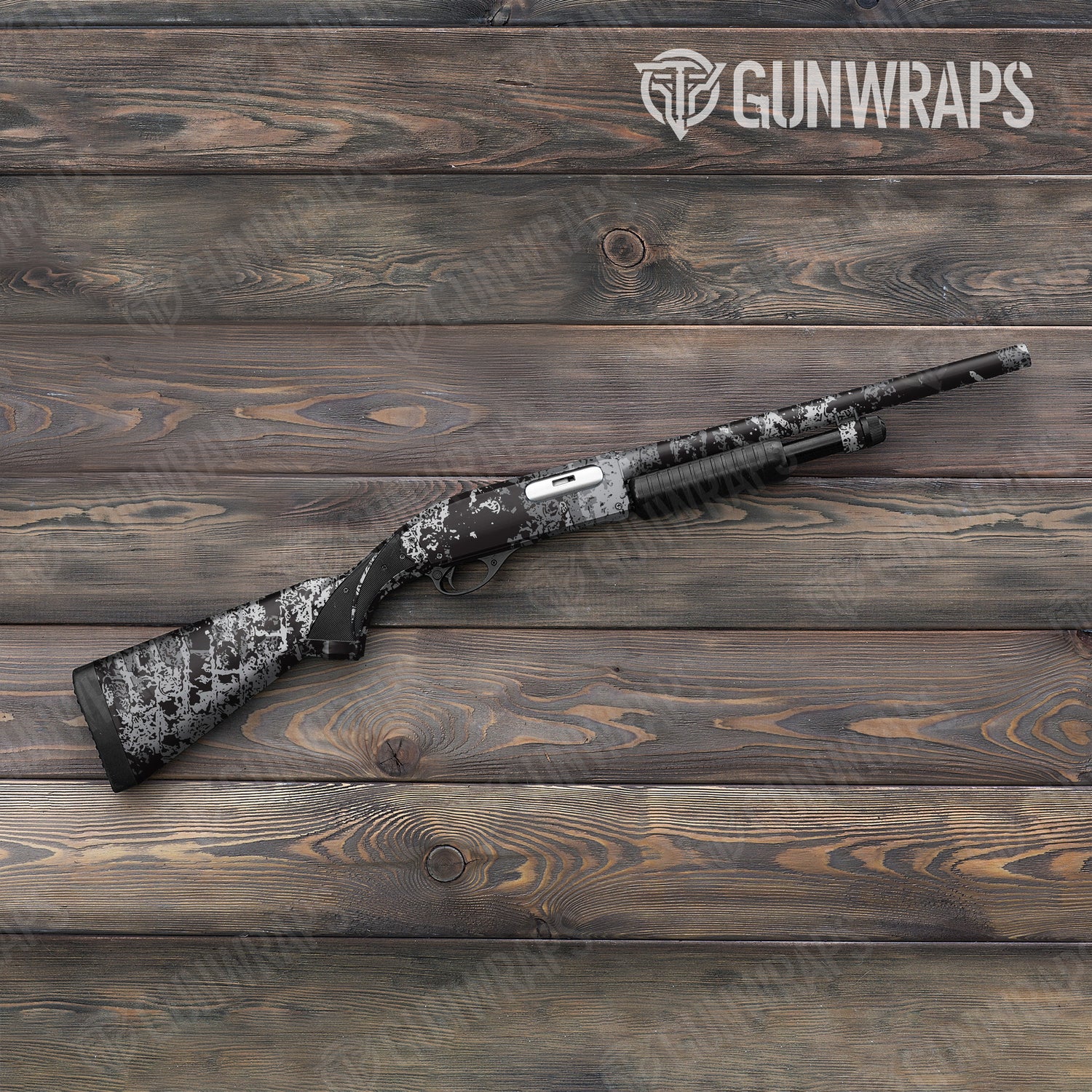 Shotgun Pasted Urban Night Camo Gun Skin Vinyl Wrap