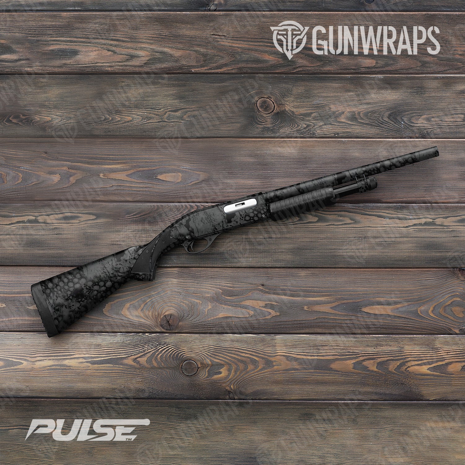 Shotgun Pulse Midnight Camo Gun Skin Vinyl Wrap