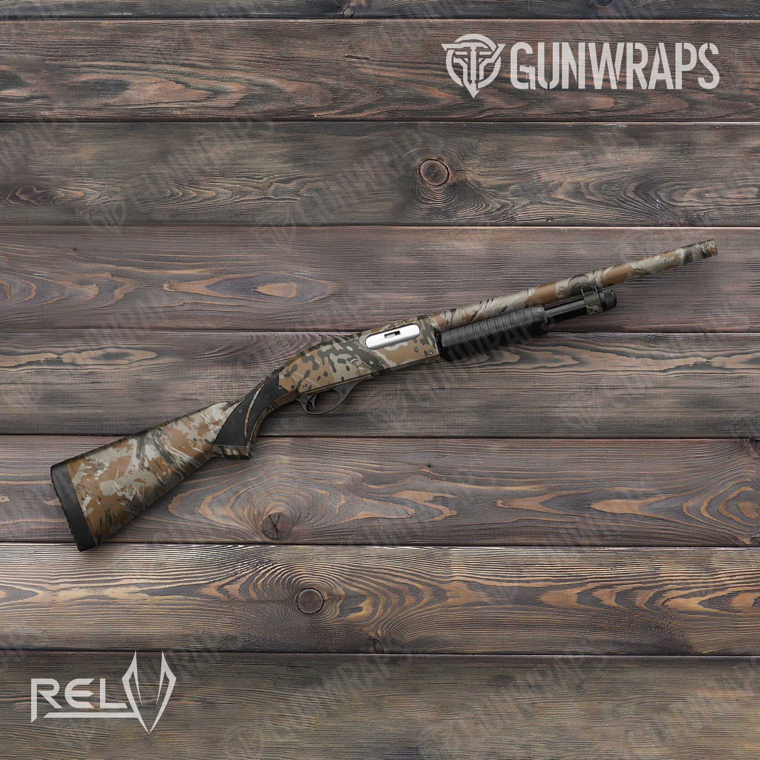 Shotgun X3 RELV Copperhead Camo Gun Skin Vinyl Wrap