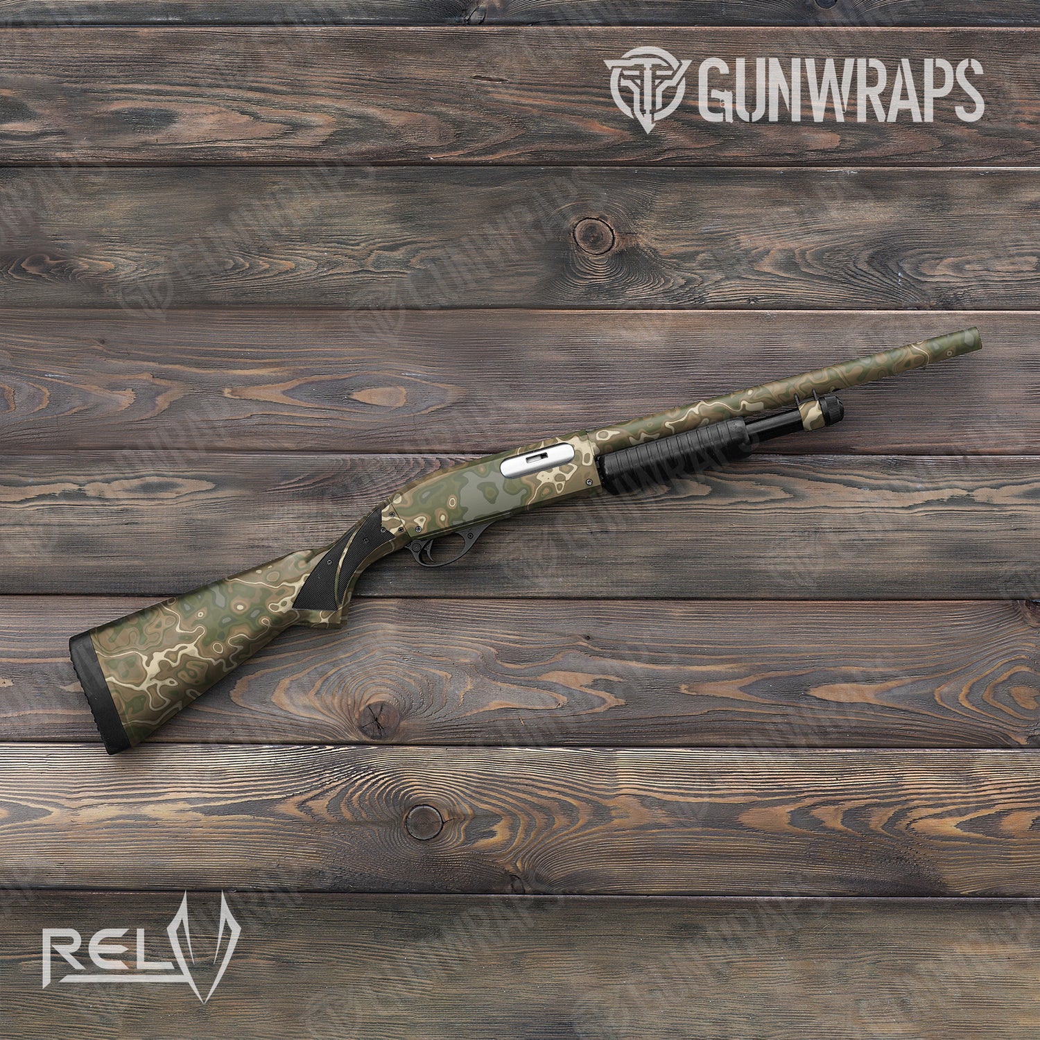 Shotgun X3 RELV Moab Camo Gun Skin Vinyl Wrap