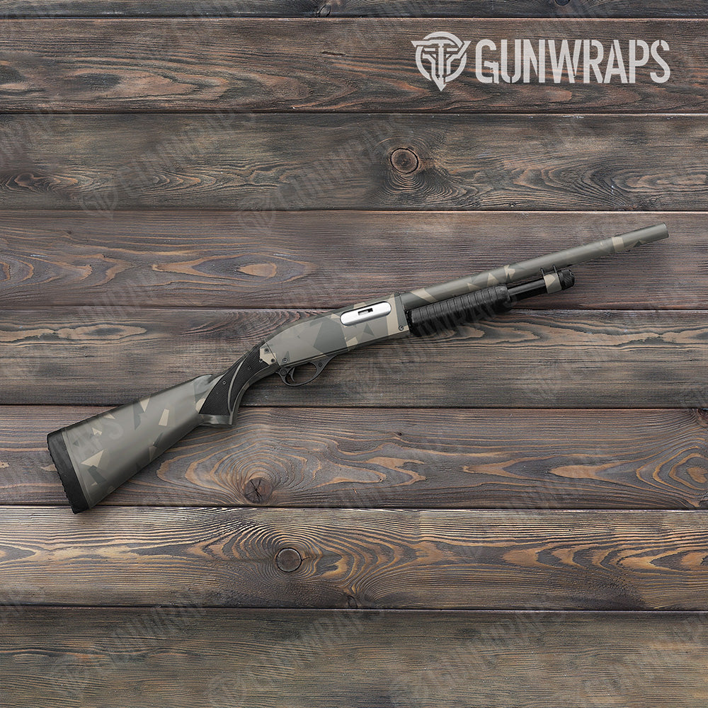 Shotgun Shattered Army Camo Gun Skin Vinyl Wrap