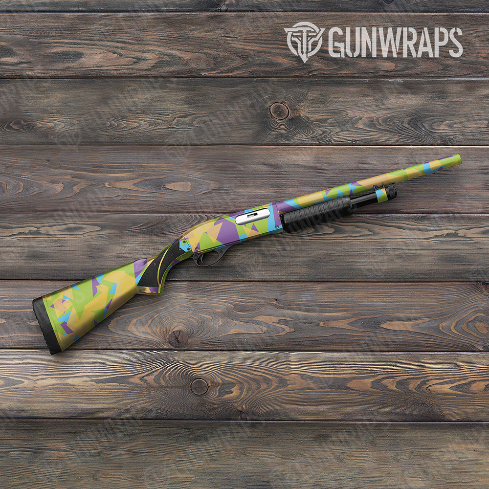 Shotgun Shattered Carnival Camo Gun Skin Vinyl Wrap