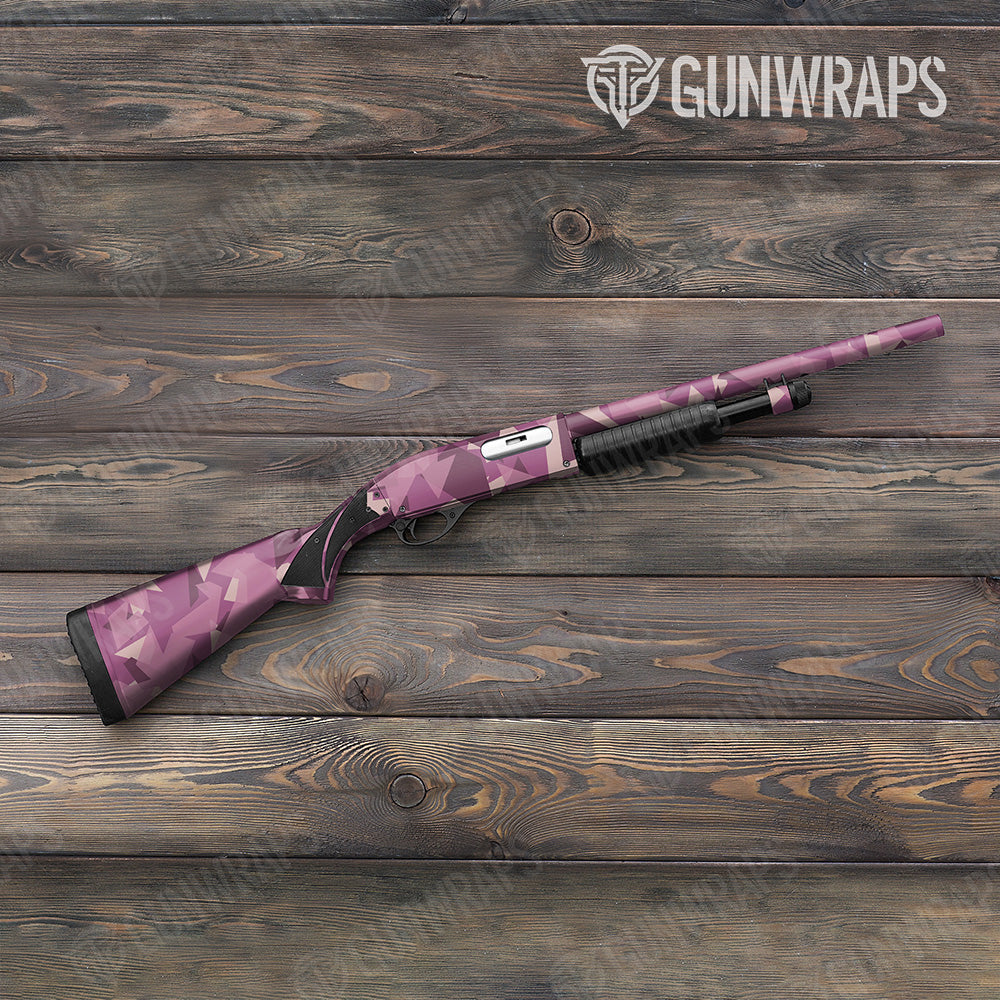 Shotgun Shattered Floral Camo Gun Skin Vinyl Wrap