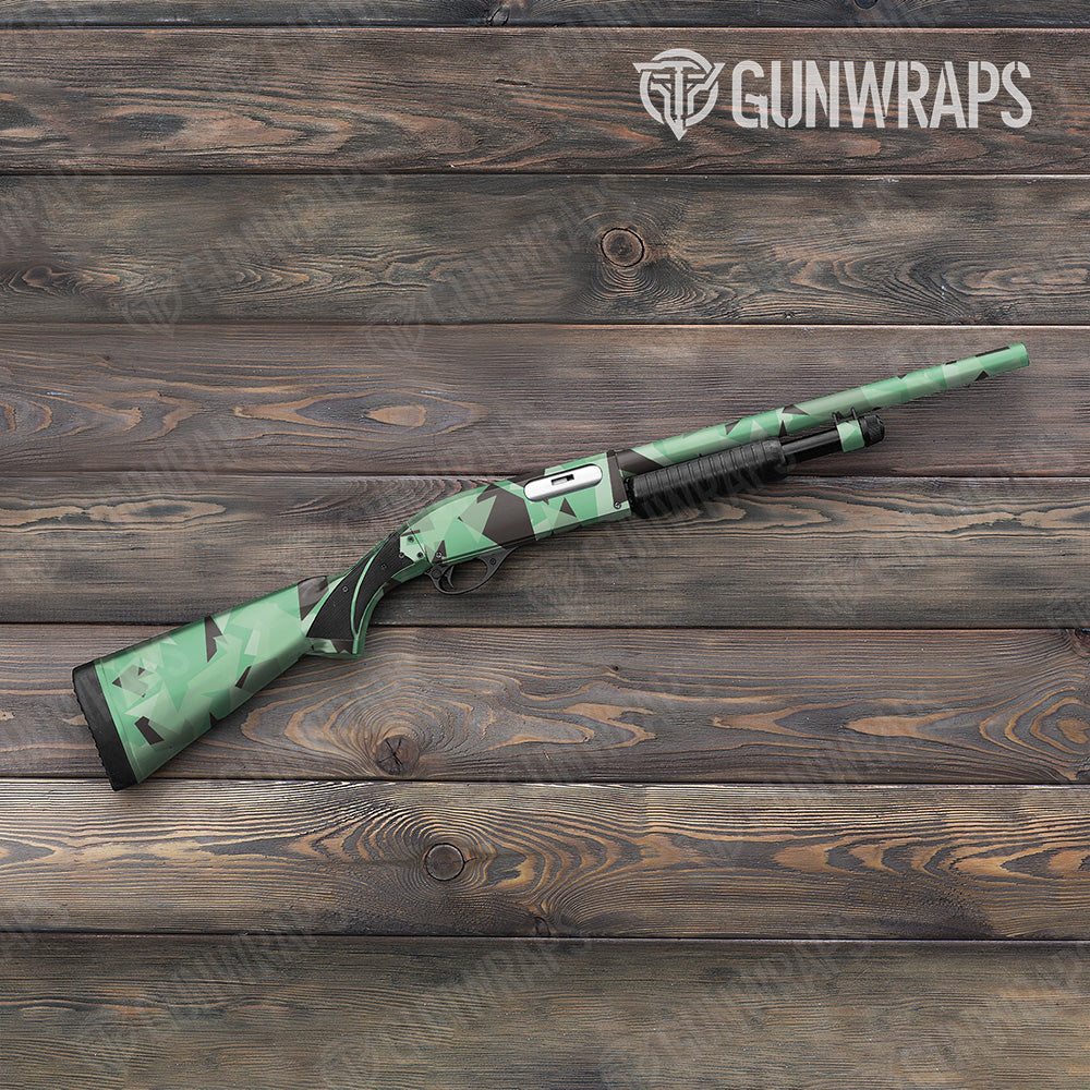 Shotgun Shattered Mint Chocolate Chip Camo Gun Skin Vinyl Wrap