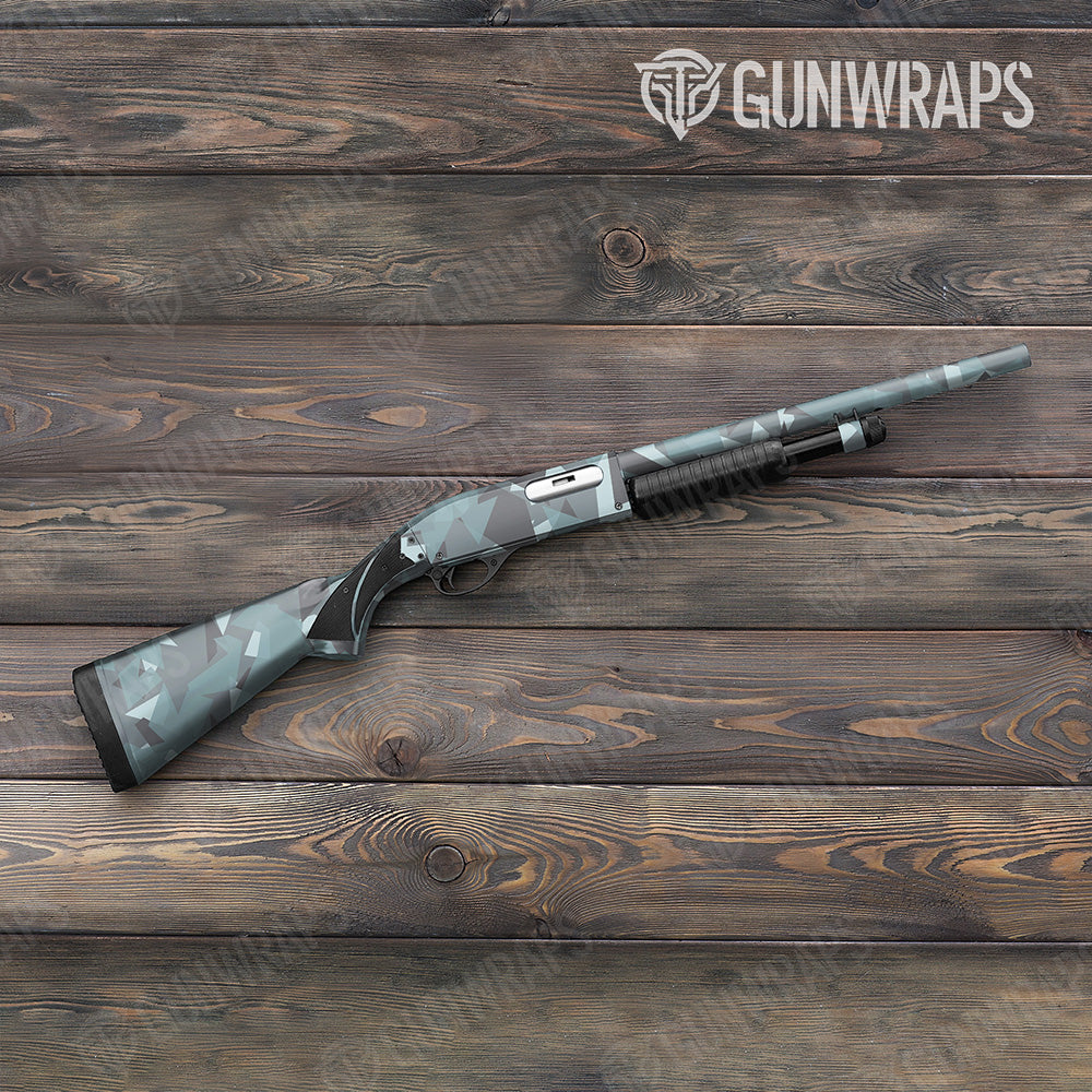 Shotgun Shattered Overcast Camo Gun Skin Vinyl Wrap