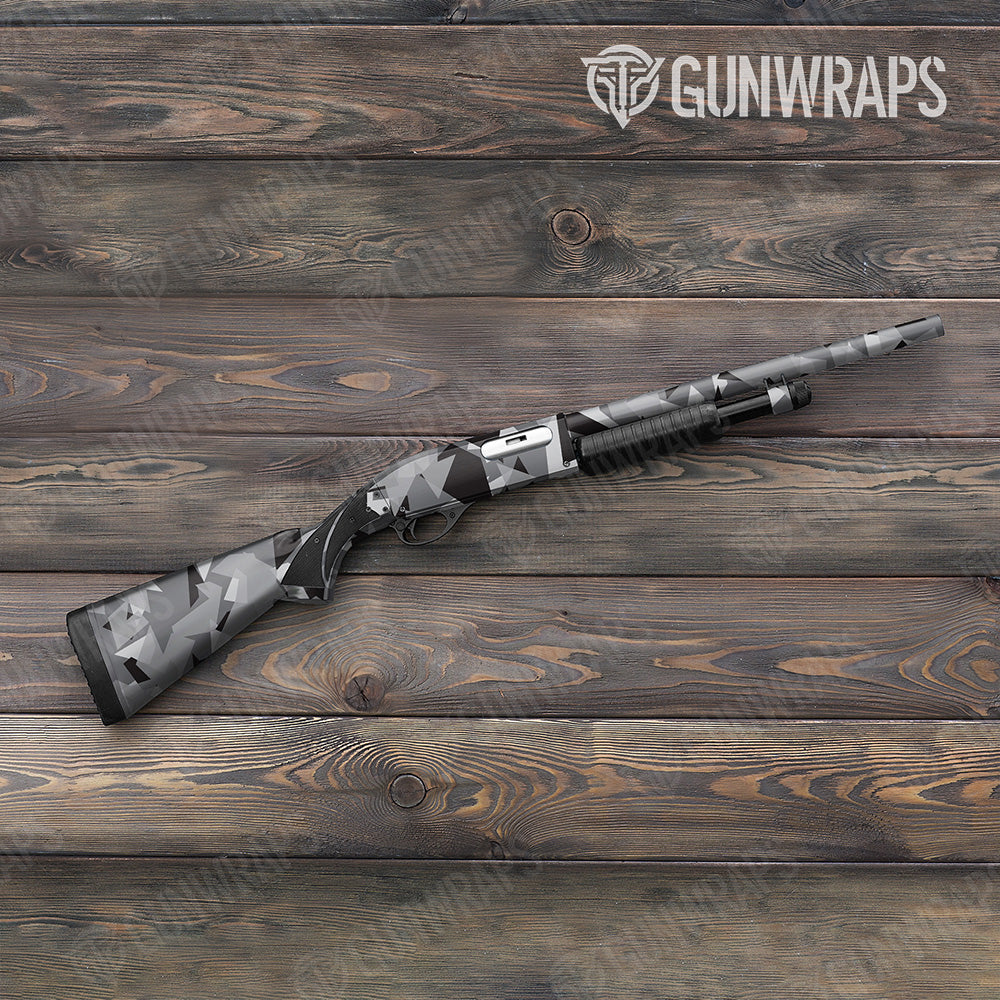 Shotgun Shattered Urban Night Camo Gun Skin Vinyl Wrap