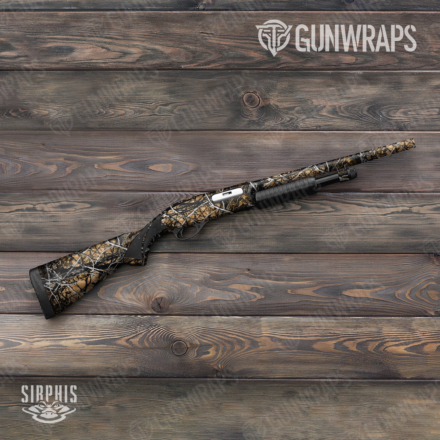 Shotgun Sirphis Outshine Camo Gun Skin Vinyl Wrap