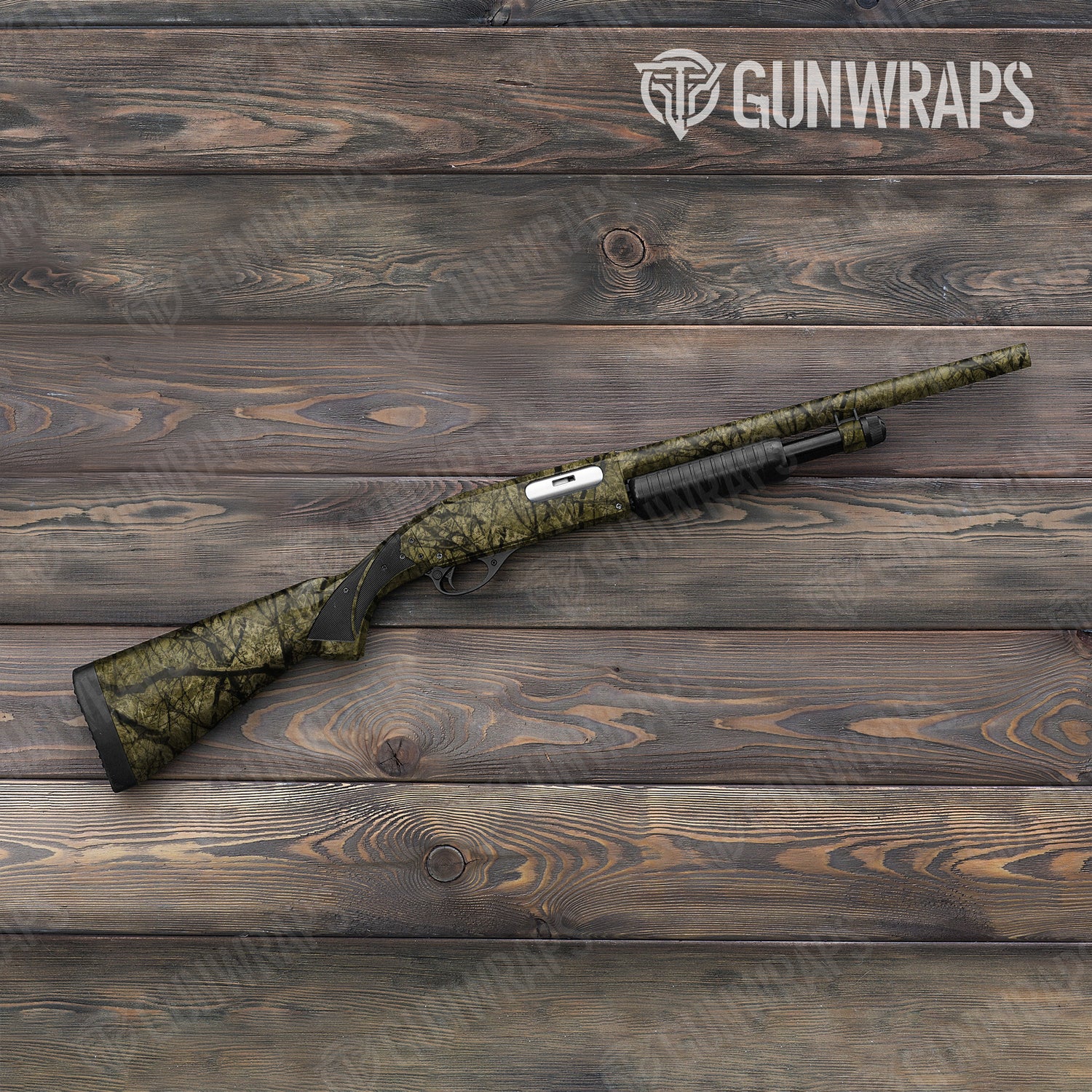 Shotgun Substrate Savannah Stalker Camo Gun Skin Vinyl Wrap