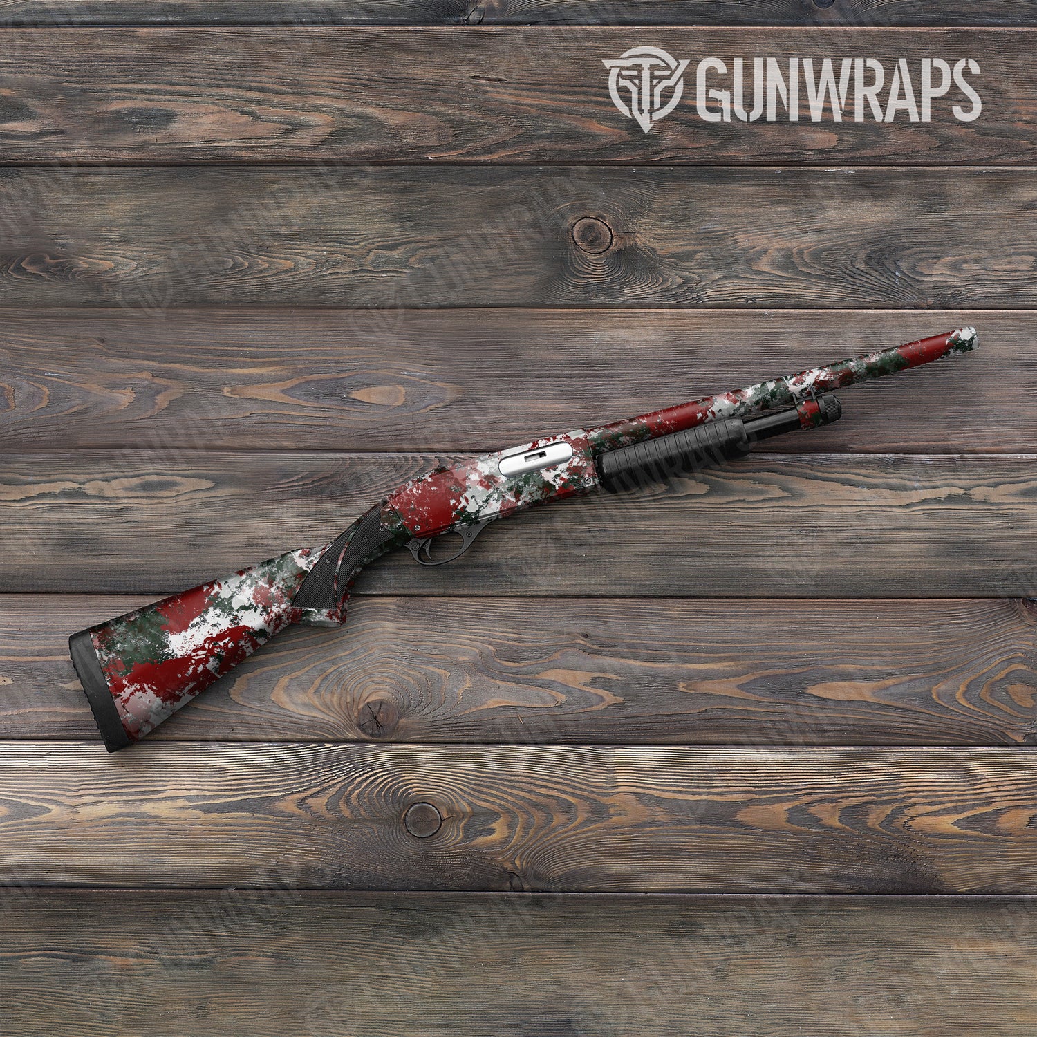 Shotgun Substrate Sleighride Camo Gun Skin Vinyl Wrap