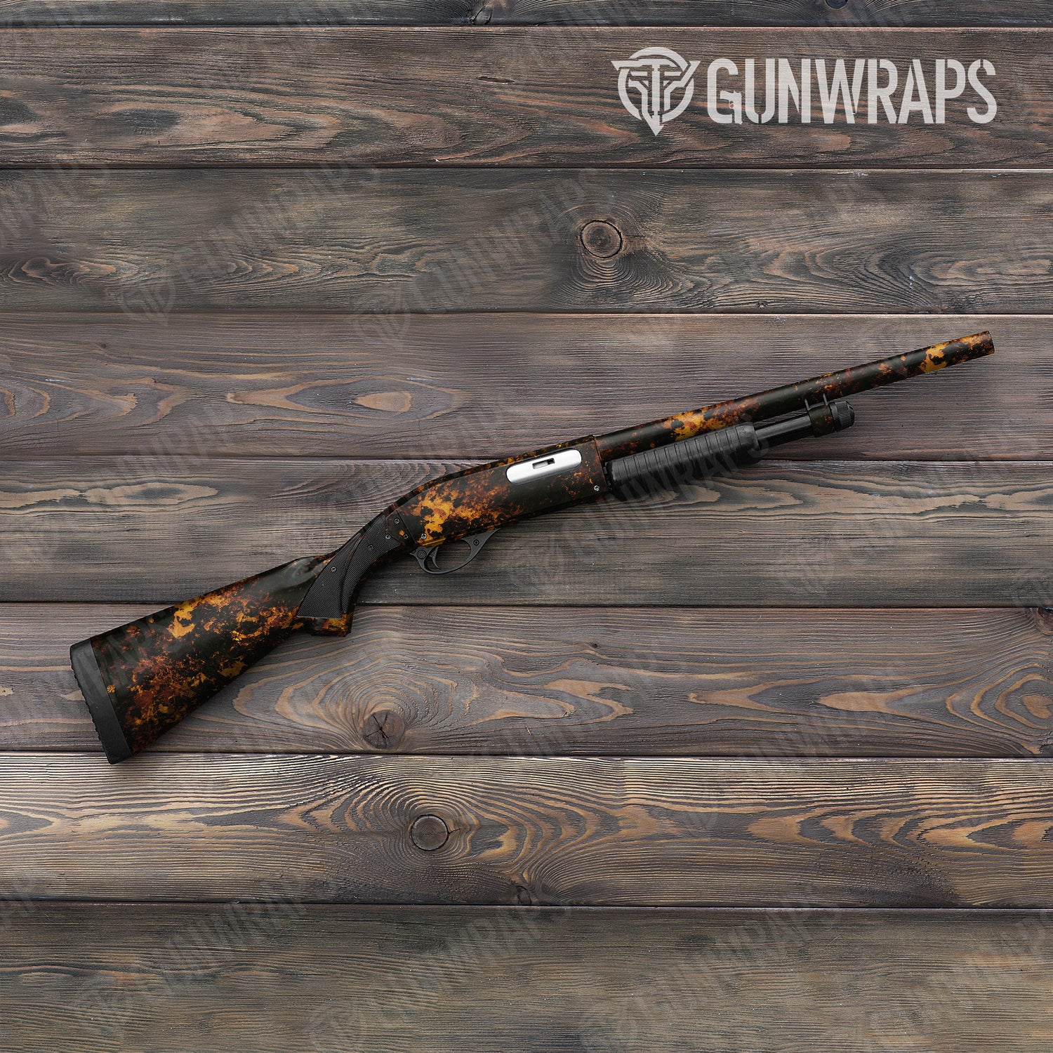 Shotgun Substrate Smolder Camo Gun Skin Vinyl Wrap