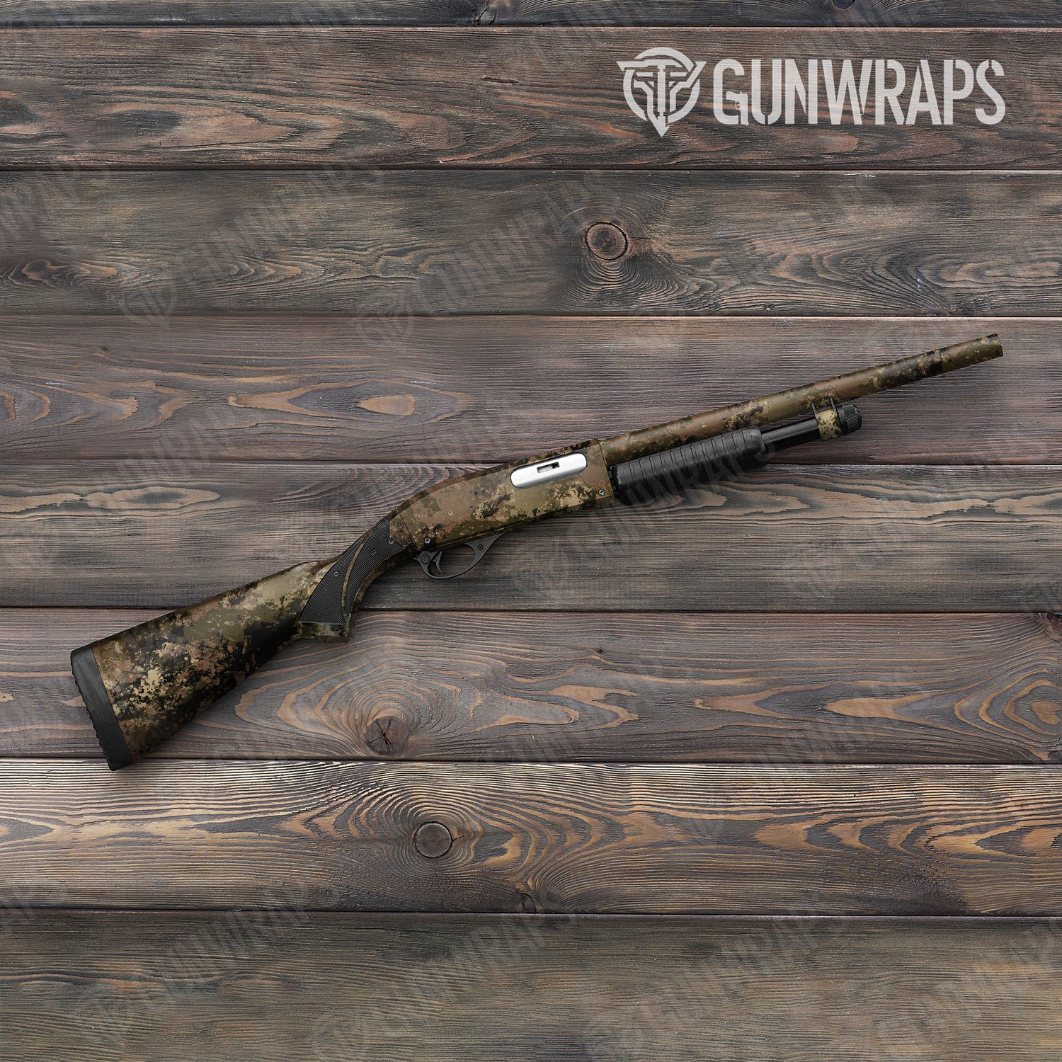 Shotgun Substrate Spoor Camo Gun Skin Vinyl Wrap