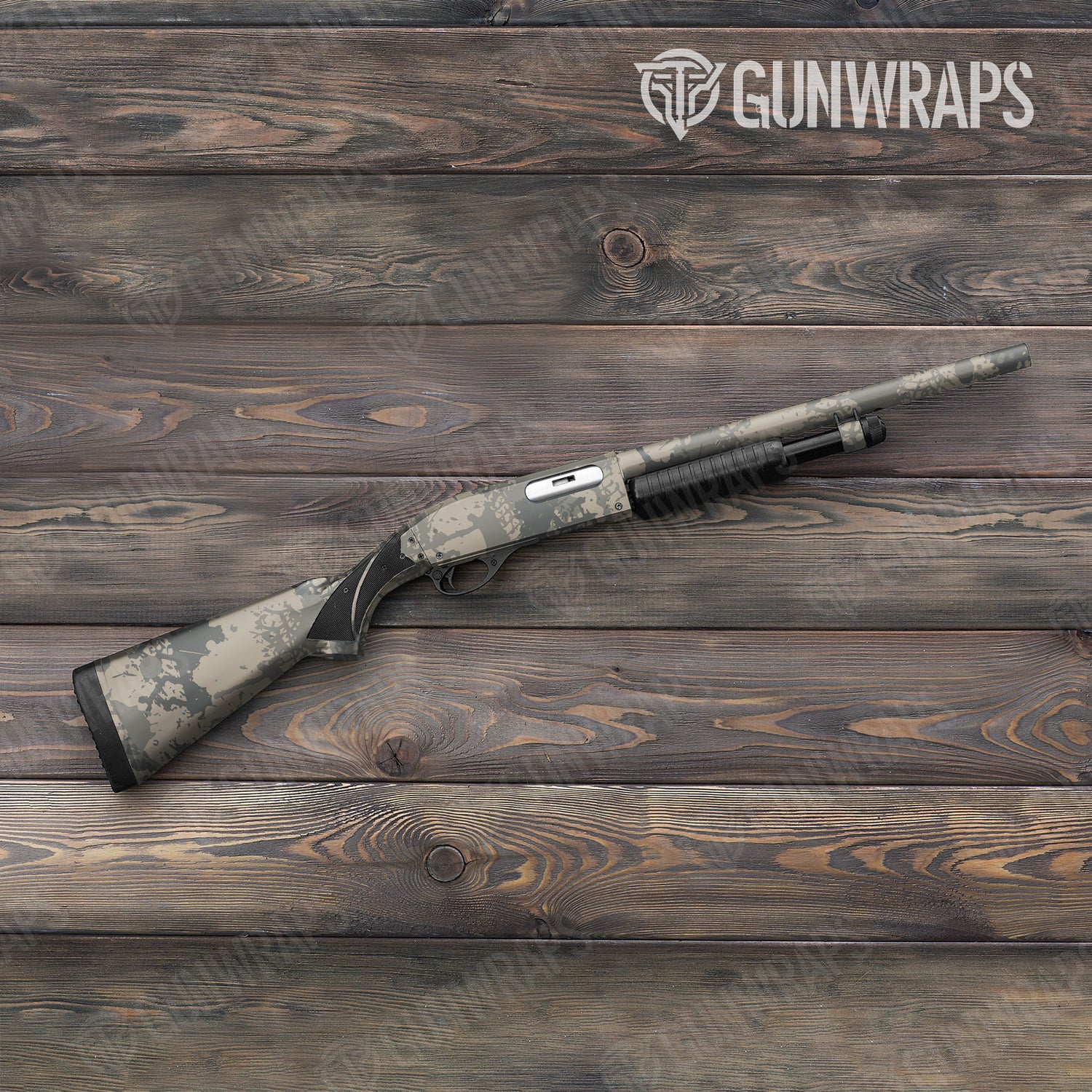 Shotgun Tire Splatter Army Camo Gun Skin Vinyl Wrap