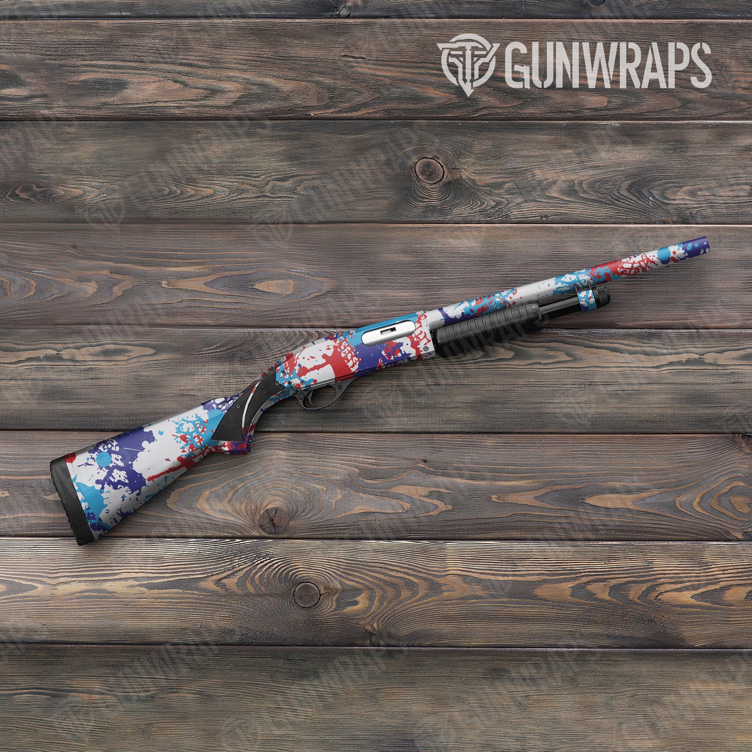 Shotgun Tire Splatter M Series Camo Gun Skin Vinyl Wrap