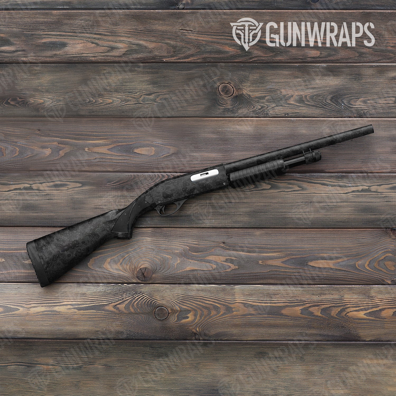 Shotgun Toadaflage Black Camo Gun Skin Vinyl Wrap