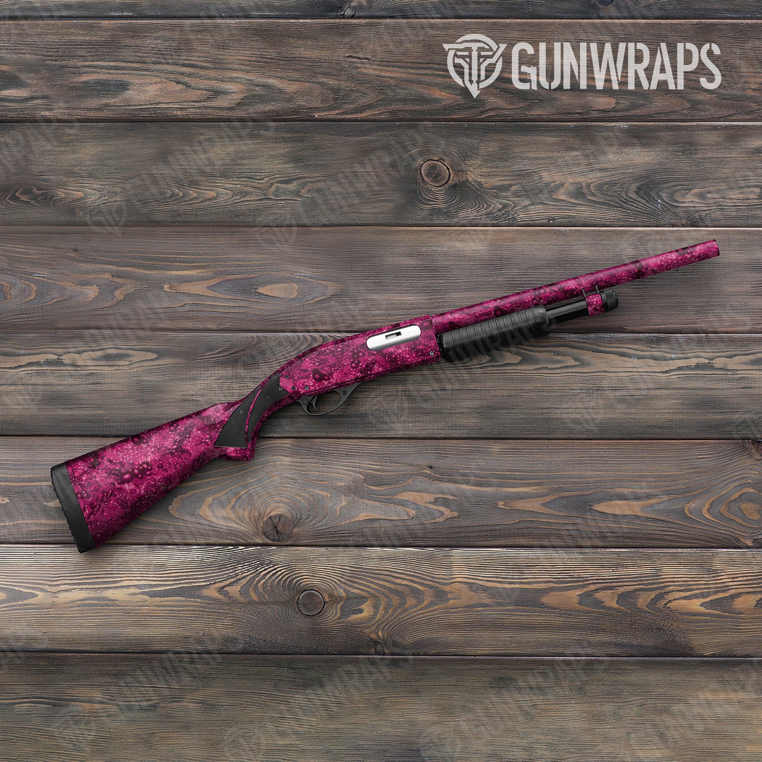 Shotgun Toadaflage Magenta Camo Gun Skin Vinyl Wrap