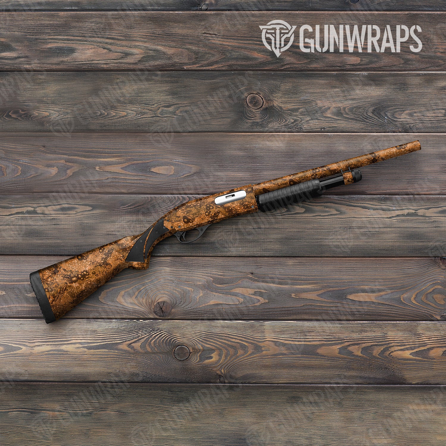 Shotgun Toadaflage Orange Camo Gun Skin Vinyl Wrap