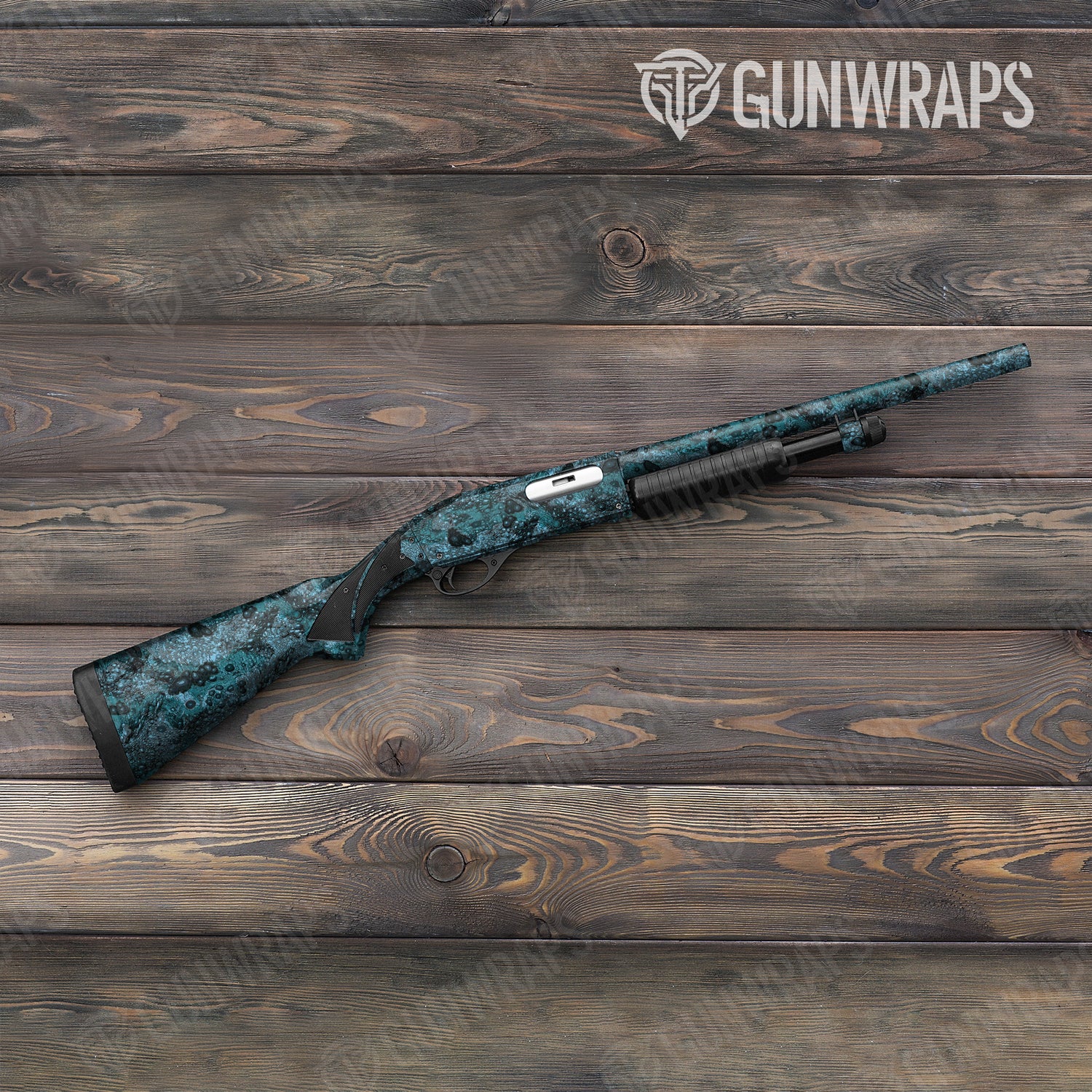 Shotgun Toadaflage River Camo Gun Skin Vinyl Wrap