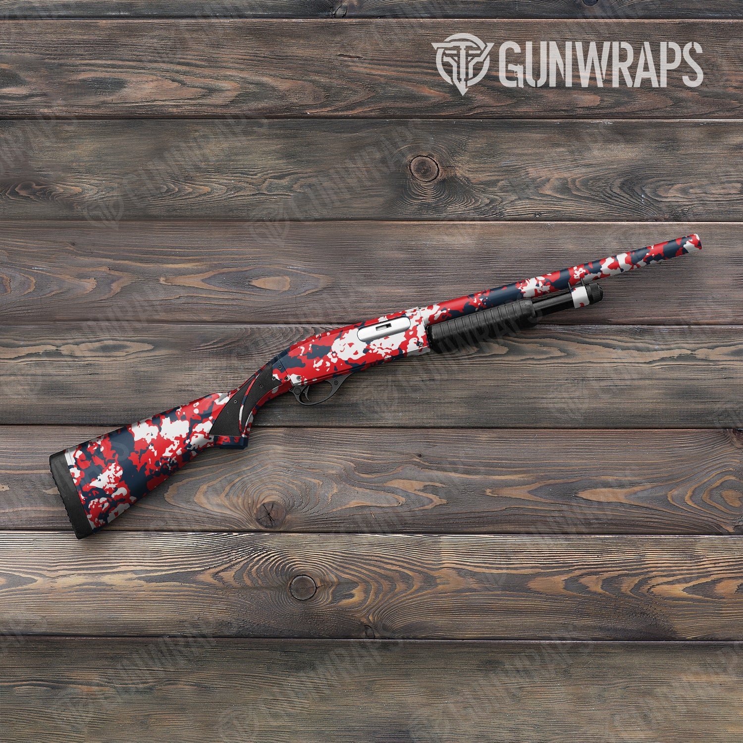 Shotgun Treetop America Camo Gun Skin Vinyl Wrap