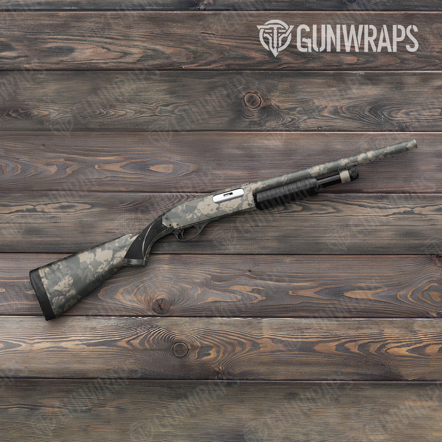 Shotgun Treetop Army Camo Gun Skin Vinyl Wrap