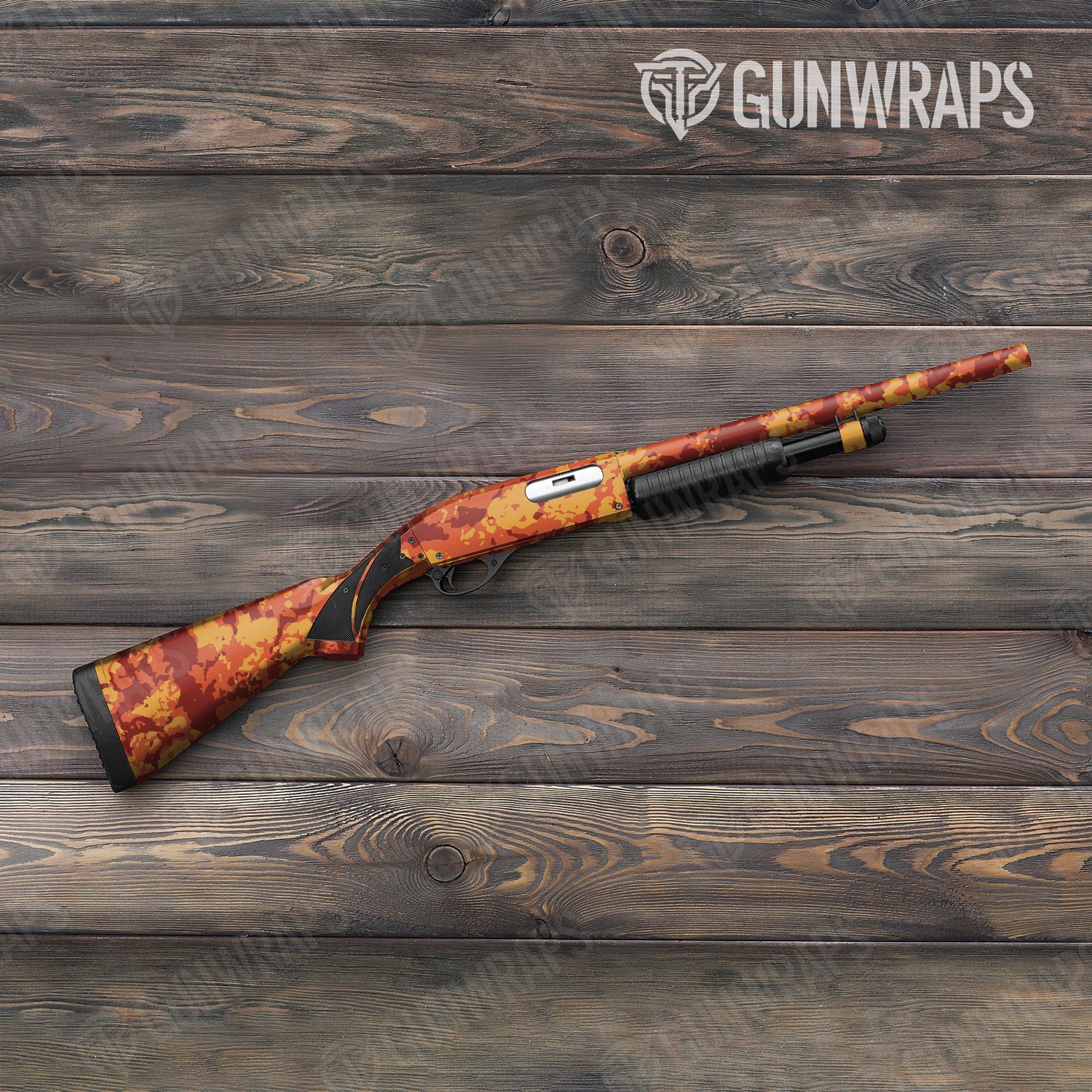 Shotgun Treetop Autumn Camo Gun Skin Vinyl Wrap