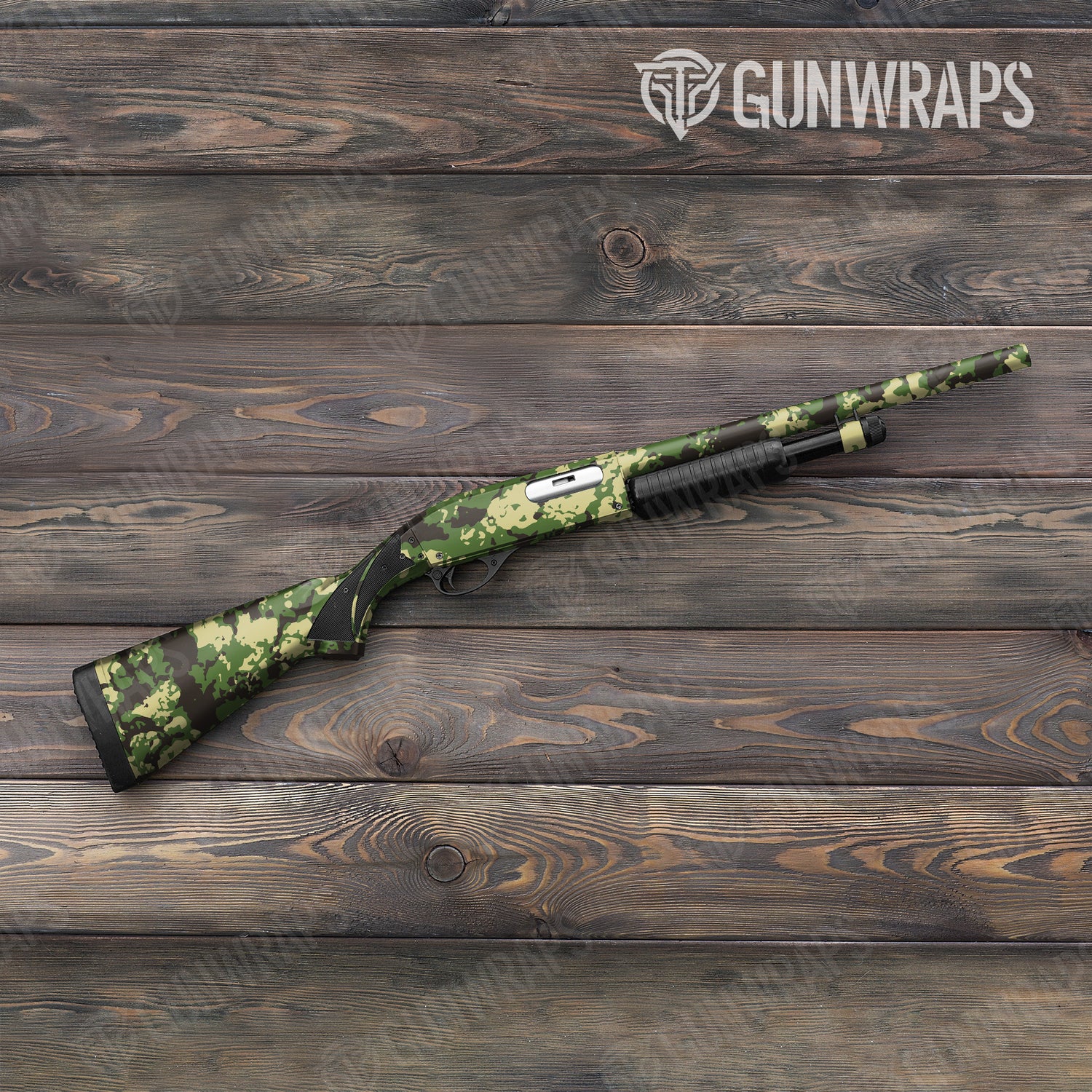 Shotgun Treetop Jungle Camo Gun Skin Vinyl Wrap