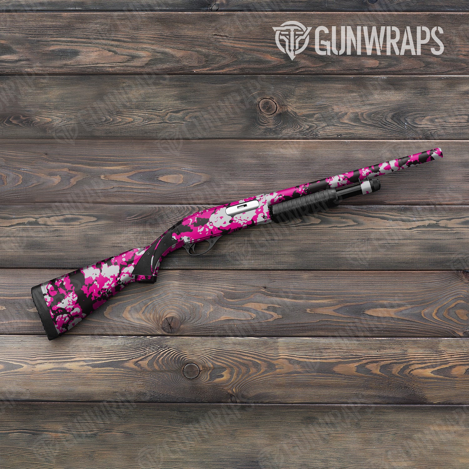 Shotgun Treetop Magenta Tiger Camo Gun Skin Vinyl Wrap