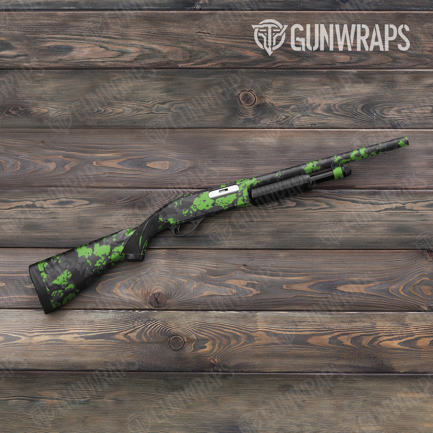 Shotgun Treetop Metro Green Camo Gun Skin Vinyl Wrap