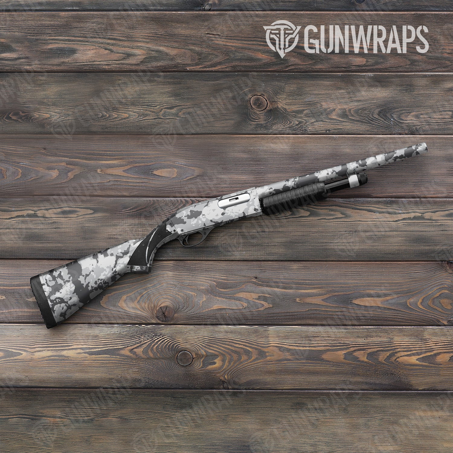 Shotgun Treetop Snow Camo Gun Skin Vinyl Wrap