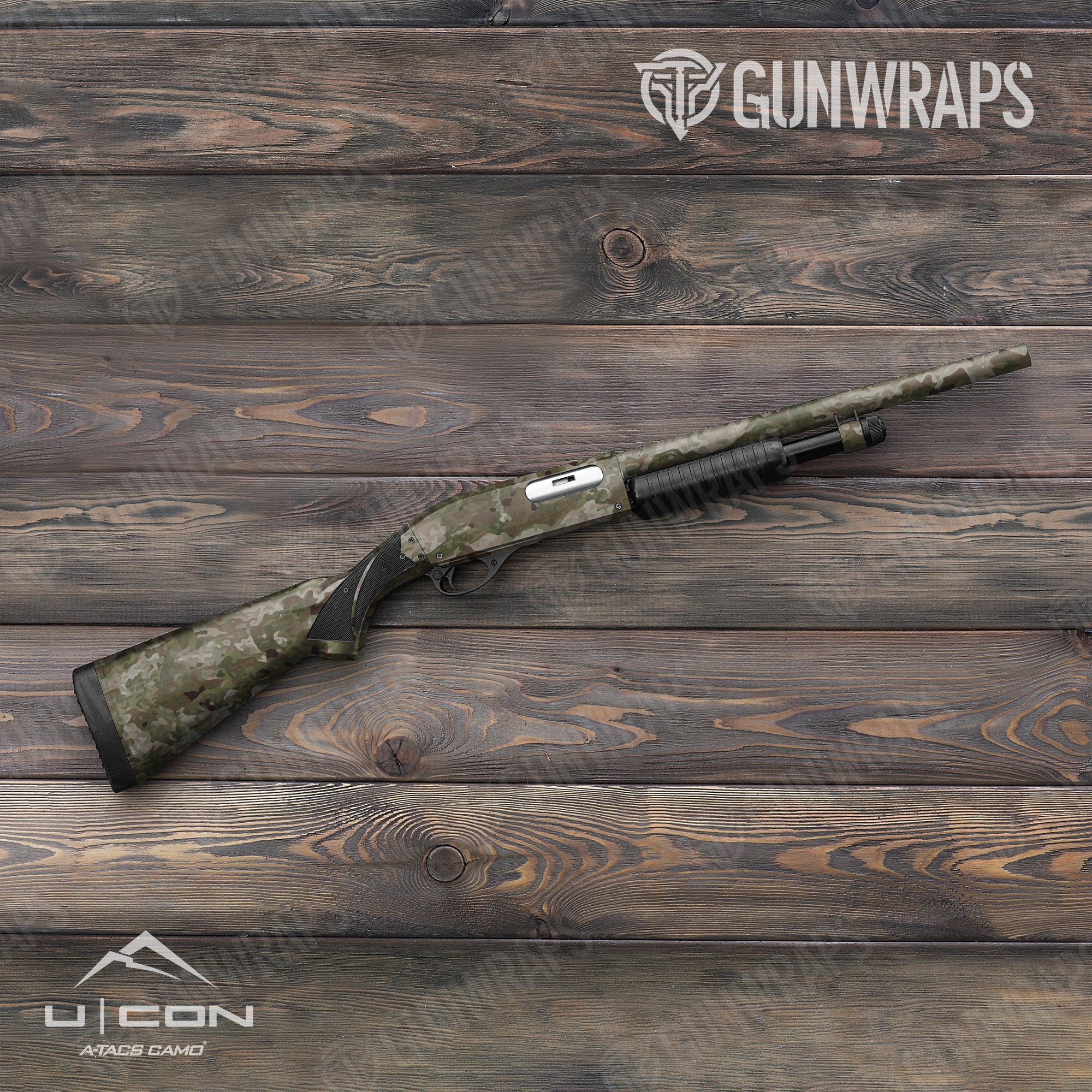 Shotgun A-TACS U|CON Camo Camo Gun Skin Vinyl Wrap | CamoWraps – Camo Wraps