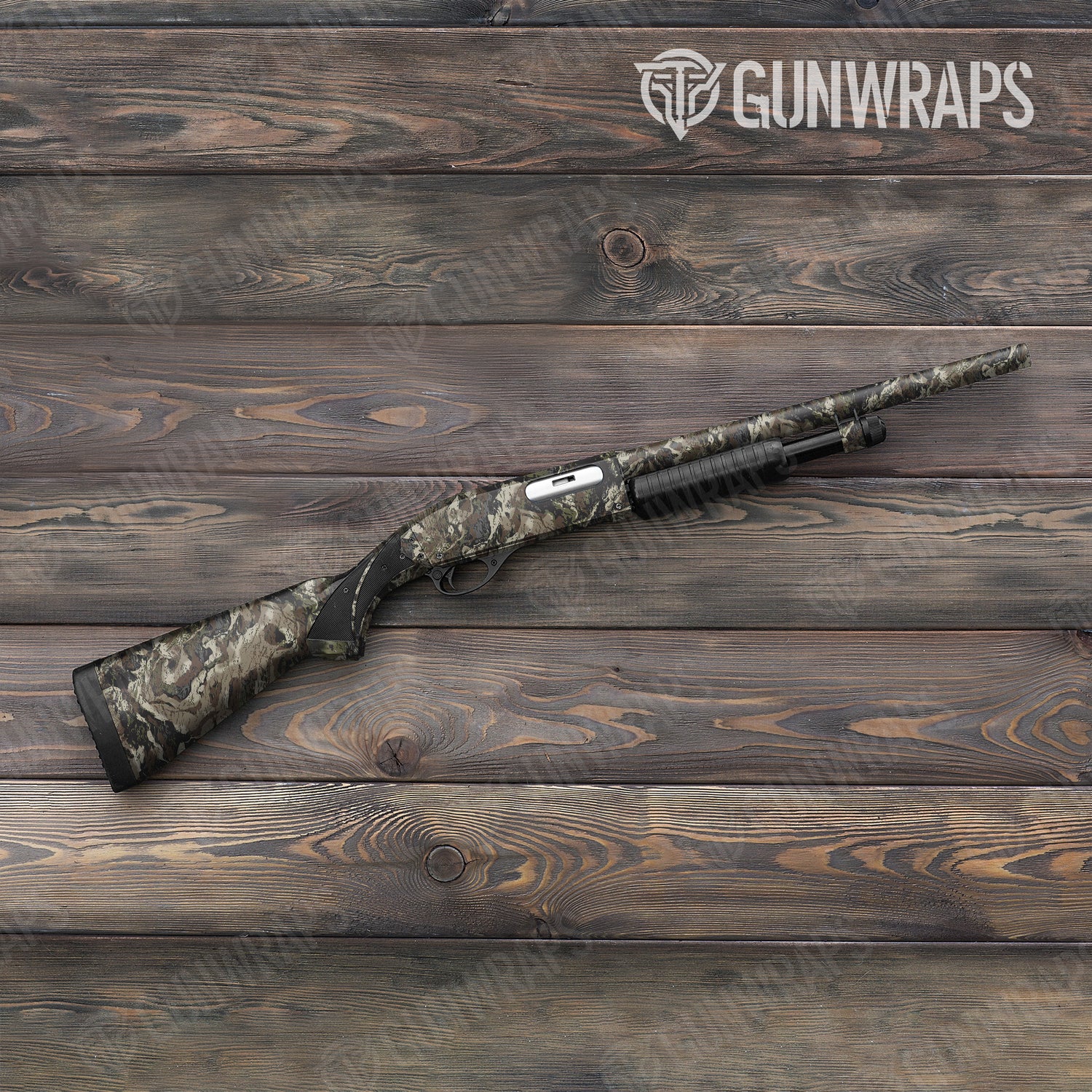 Shotgun Veil Rumba Cumbred Camo Gun Skin Vinyl Wrap