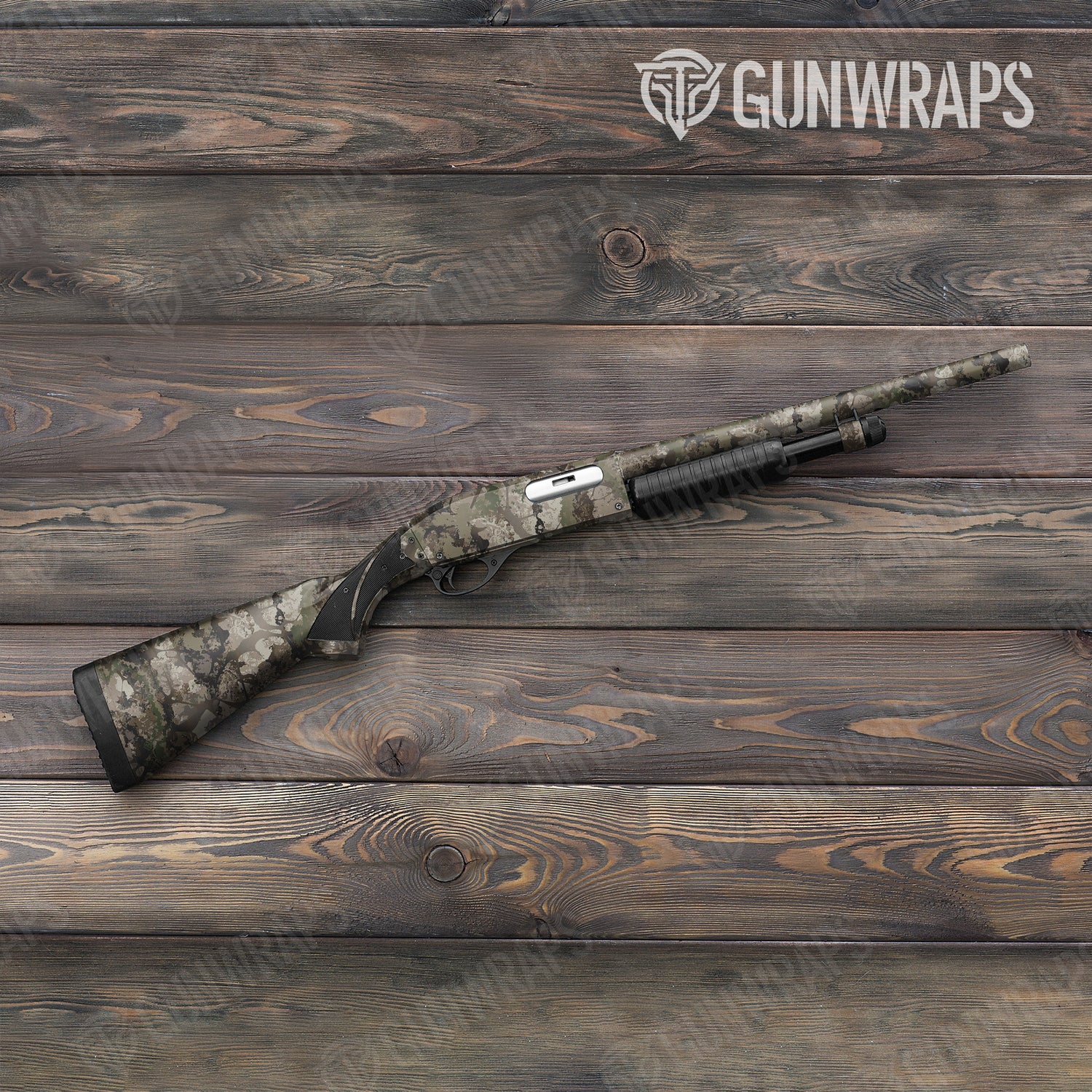 Shotgun Veil Stoke Flat Camo Gun Skin Vinyl Wrap