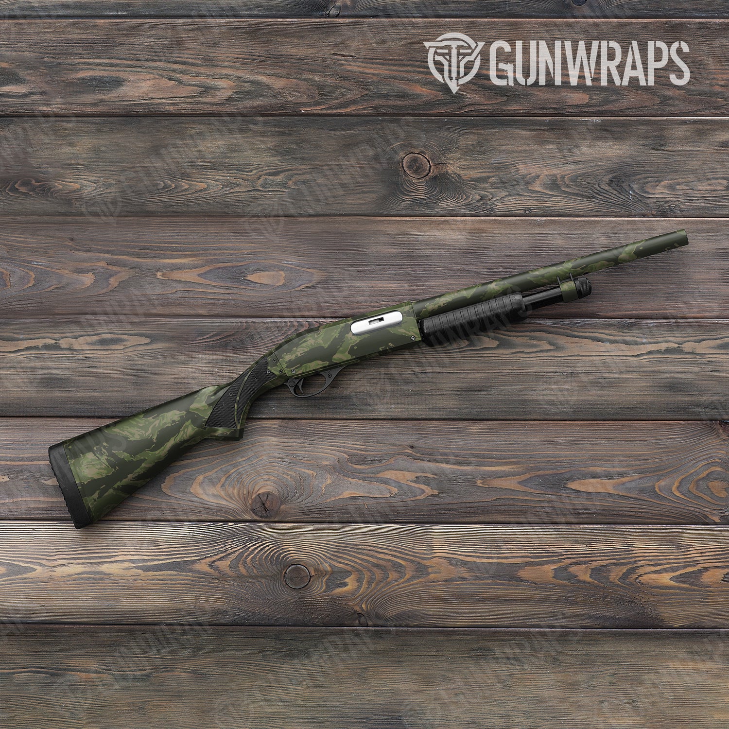 Shotgun Vietnam Tiger Stripe Army Green Camo Gun Skin Vinyl Wrap