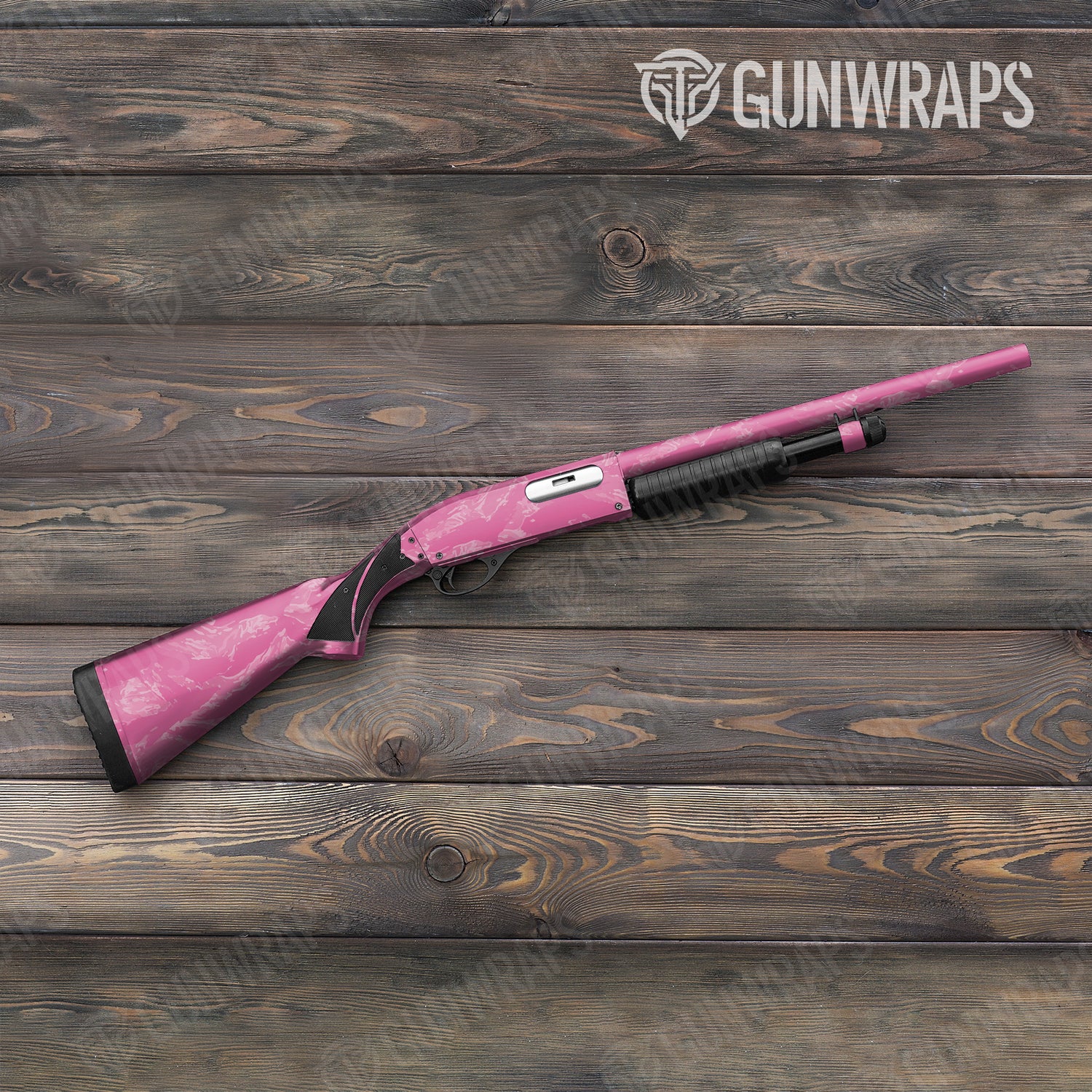 Shotgun Vietnam Tiger Stripe Elite Pink Camo Gun Skin Vinyl Wrap