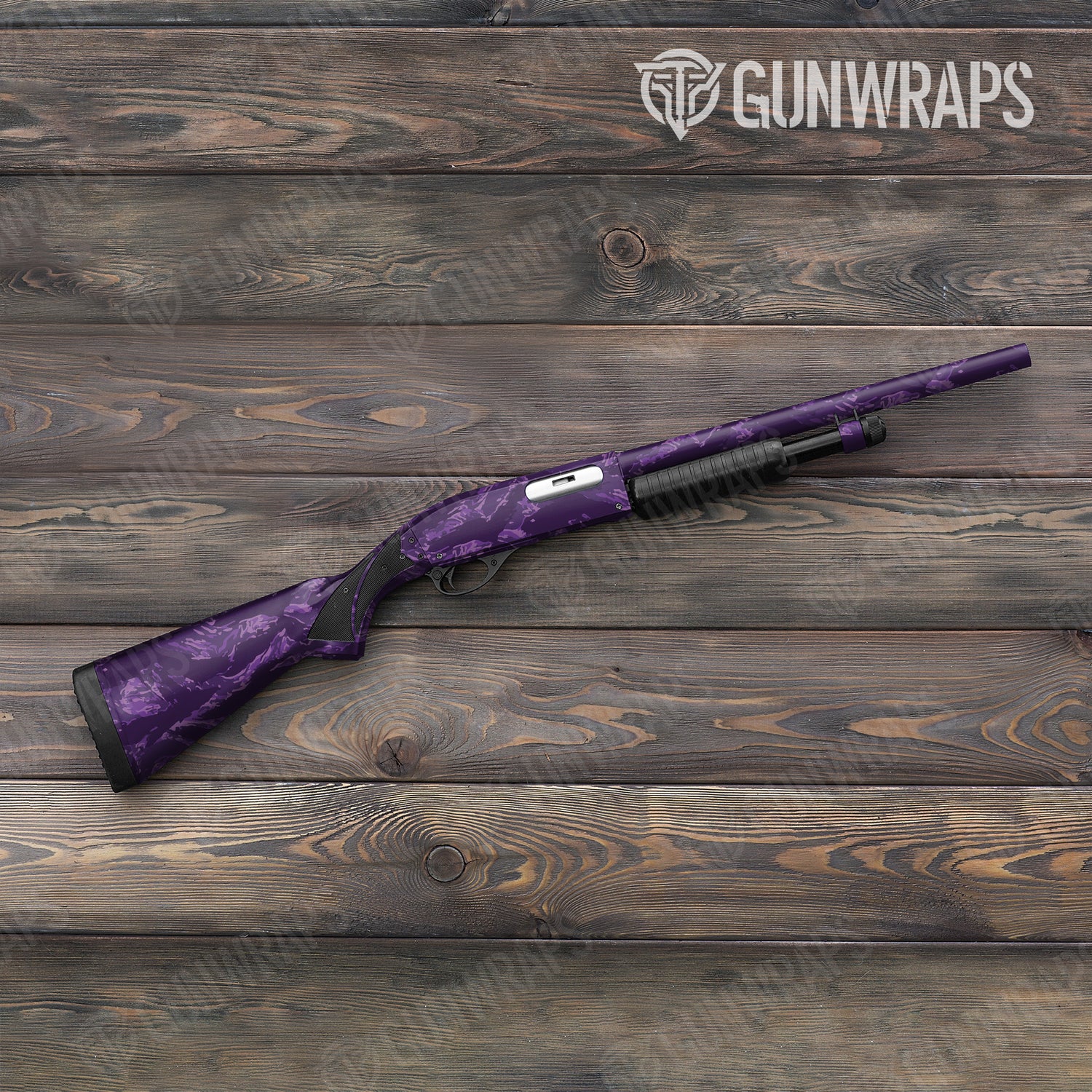 Shotgun Vietnam Tiger Stripe Elite Purple Camo Gun Skin Vinyl Wrap