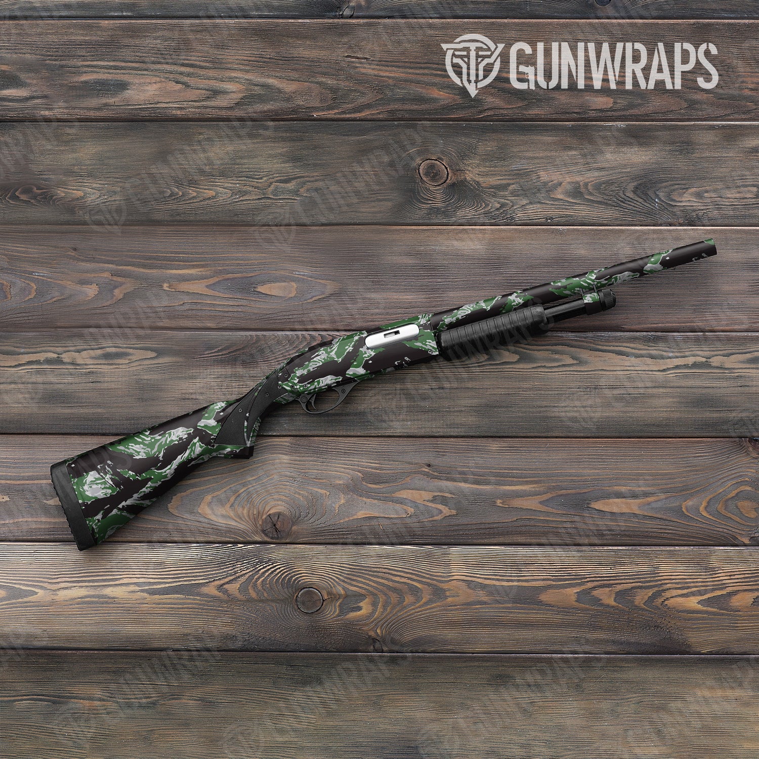 Shotgun Vietnam Tiger Stripe Green Tiger Camo Gun Skin Vinyl Wrap